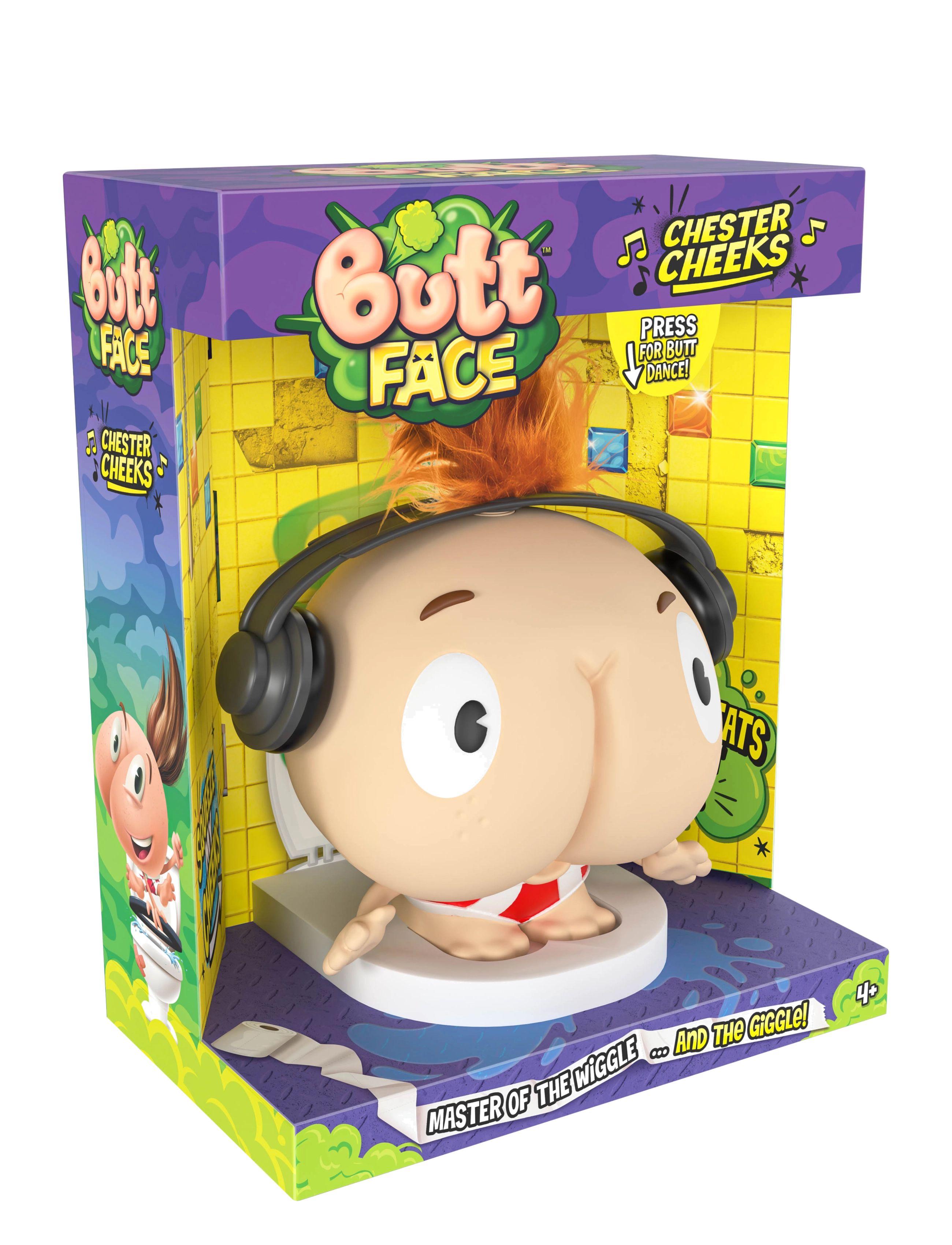 Toyrock - Butt Face Chester Cheeks pruttande figur - elektronik & media - multi coloured - 1