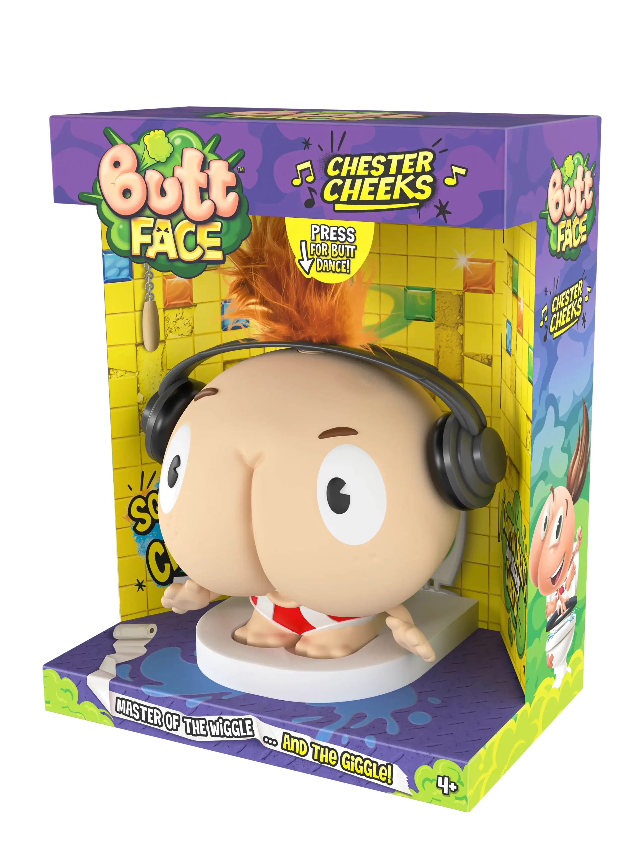 Toyrock - Butt Face Chester Cheeks pruttande figur - elektronik & media - multi coloured - 2