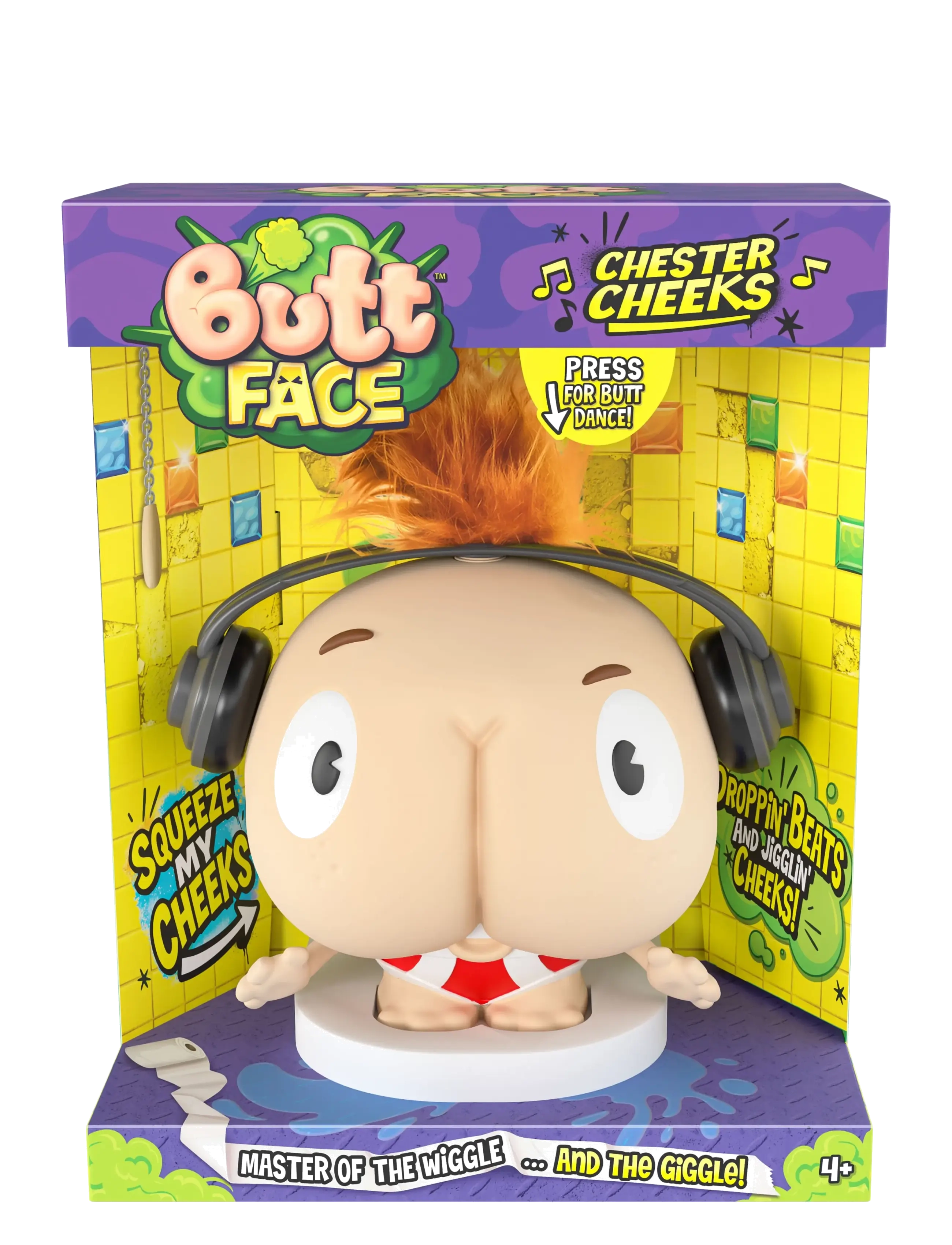 Toyrock - Butt Face Chester Cheeks pruttande figur - elektronik & media - multi coloured - 3