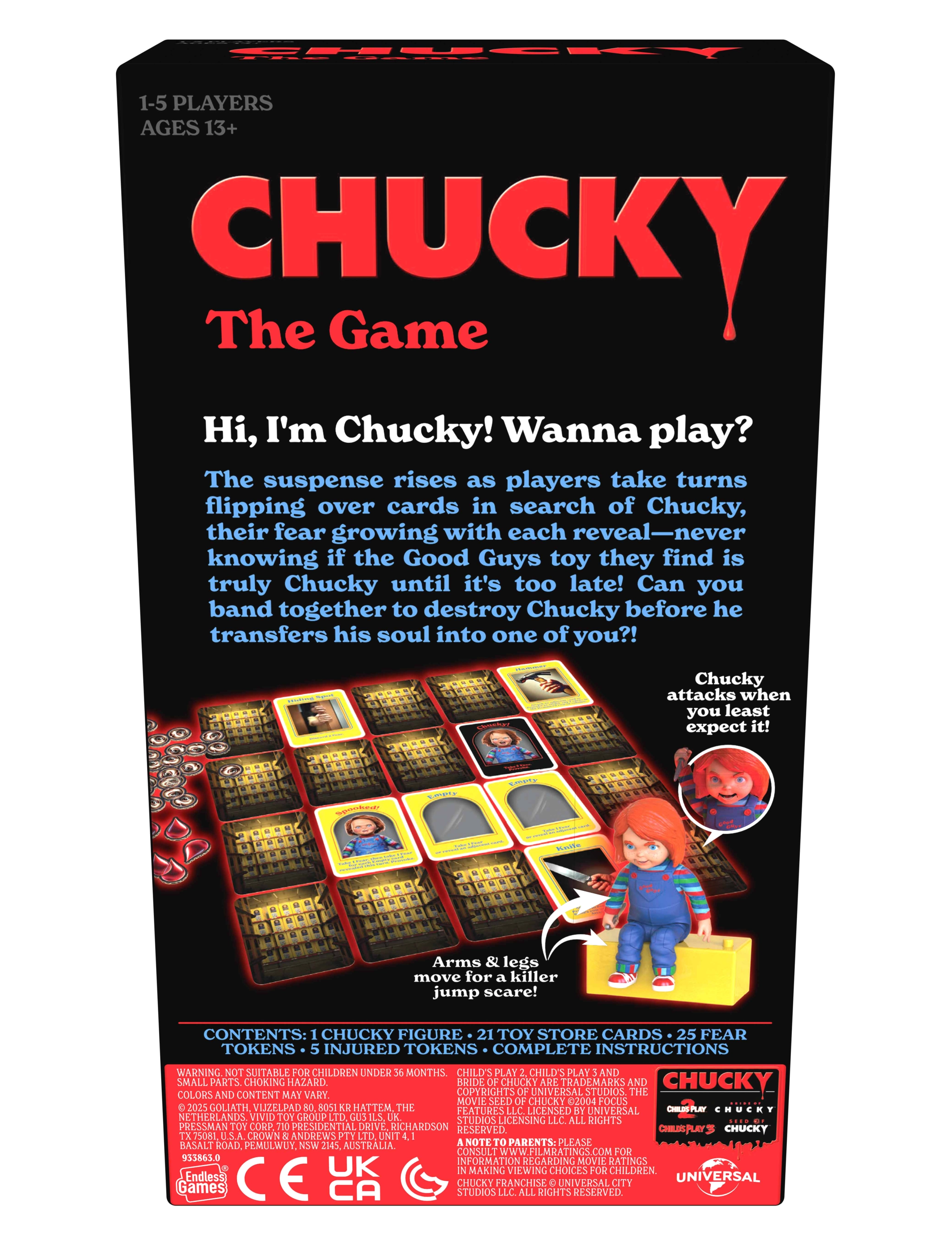 Toyrock - CHUCKY THE GAME ENG - brætspil - multi coloured - 3