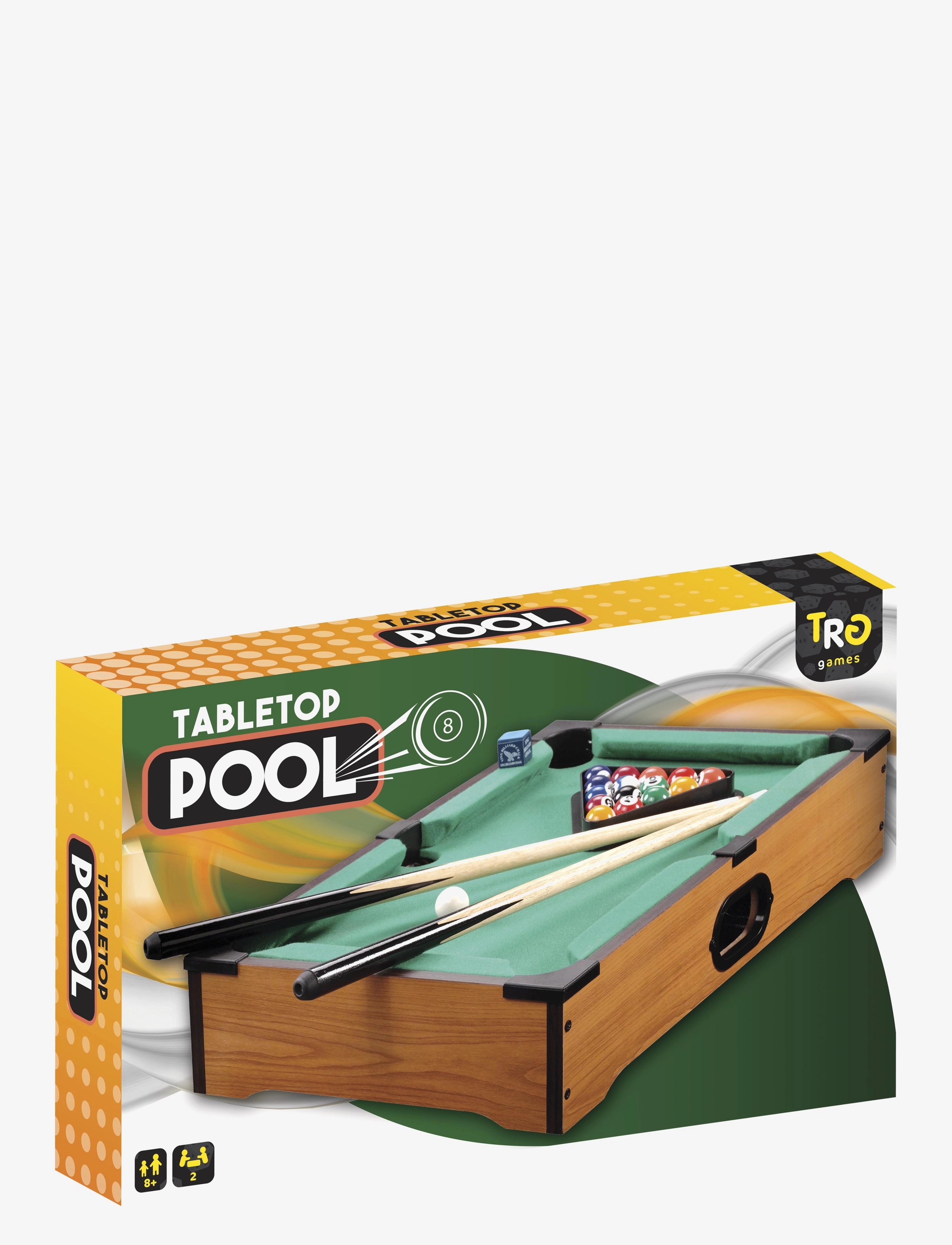 Toyrock Wooden Tabletop Billiard, Børn, Active Spil, Multi/mønstret, Str: ONE SIZE