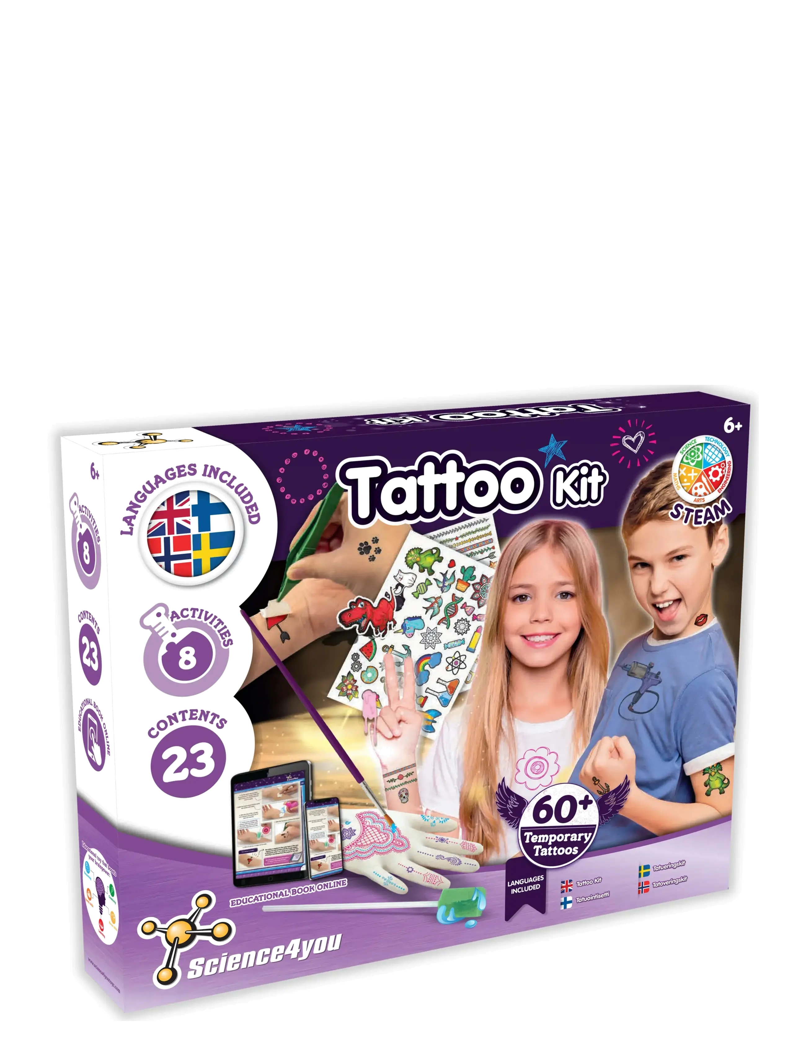 Toyrock SCIENCE4YOU -TATUERINGSET - App deal - MULTI COLOURED / purple