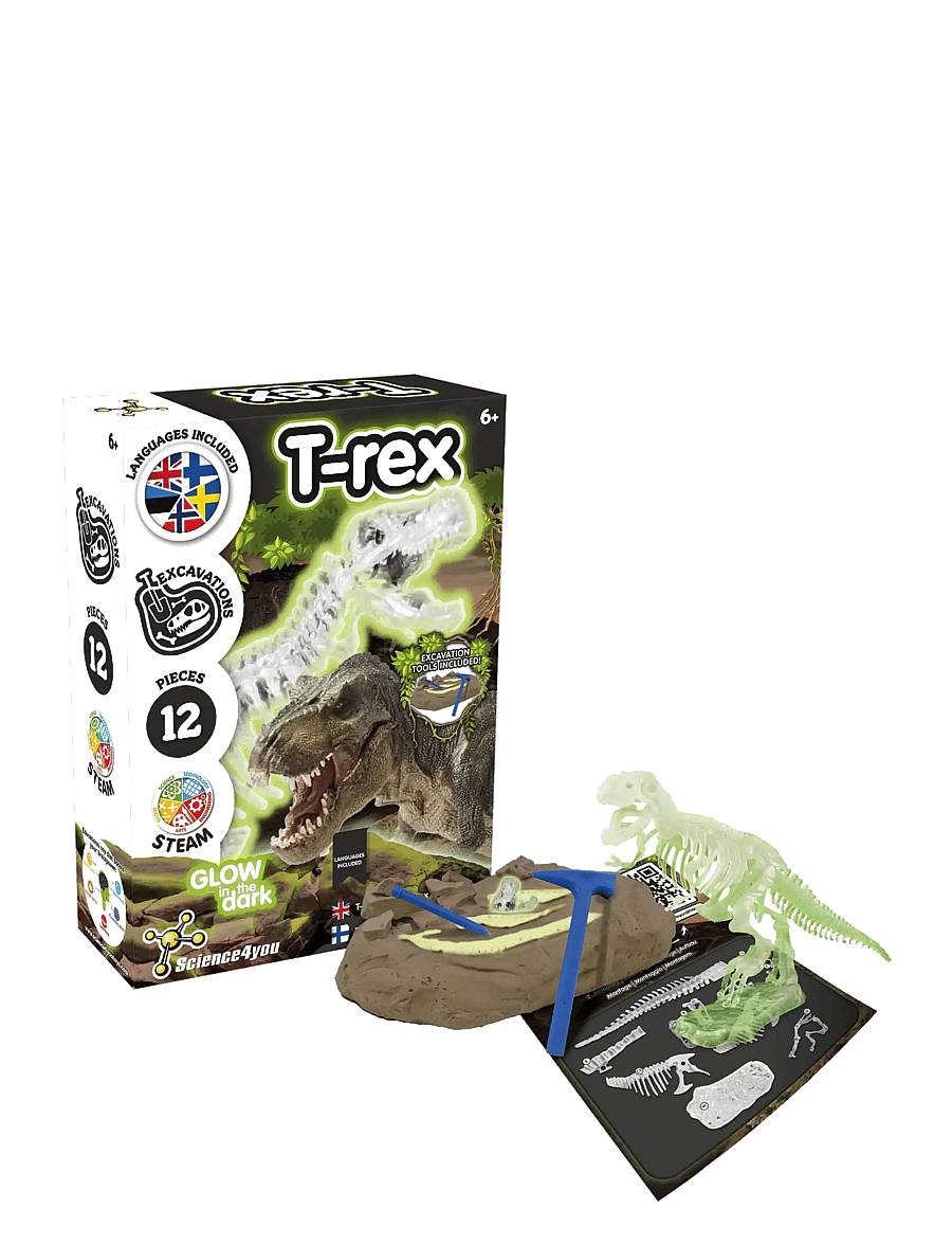 Toyrock - SCIENCE4YOU T-REX GLOW IN THE DARK - dyr - multi coloured - 1