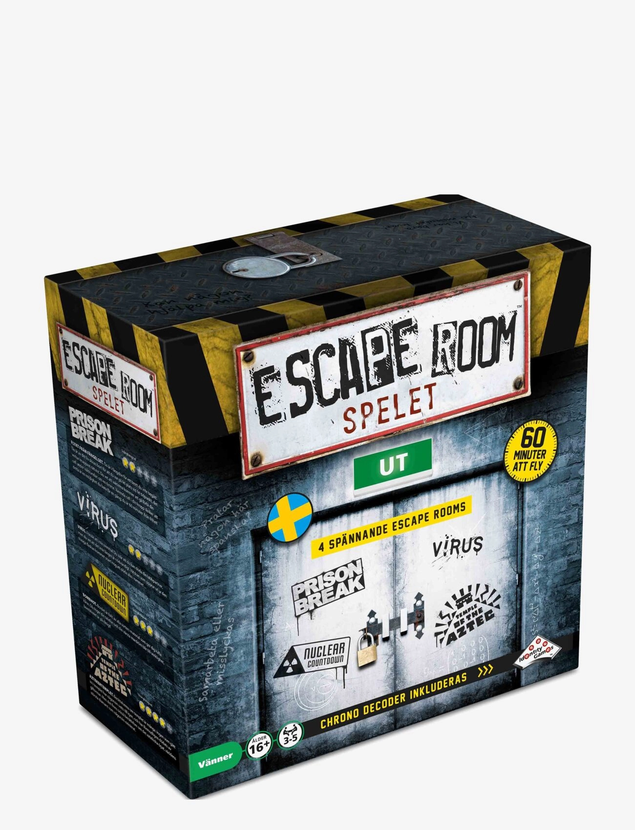 Toyrock Escape Room Spel - Svenska, One Size, Multi/patterned, Spil > Brætspil, Børn