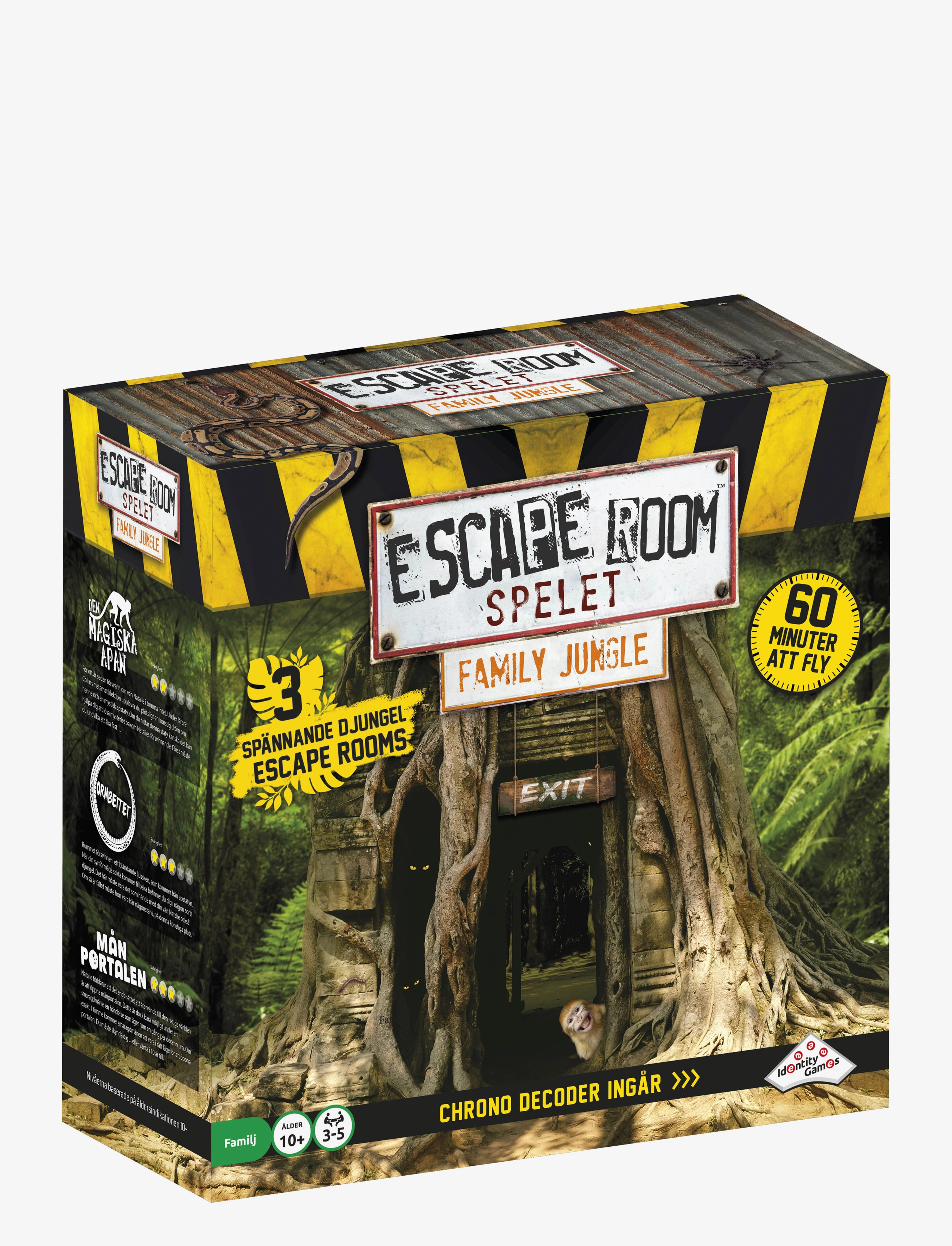 Toyrock Escape Room Family Jungle - Svenska, One Size, Multi/patterned, Spil > Brætspil, Børn