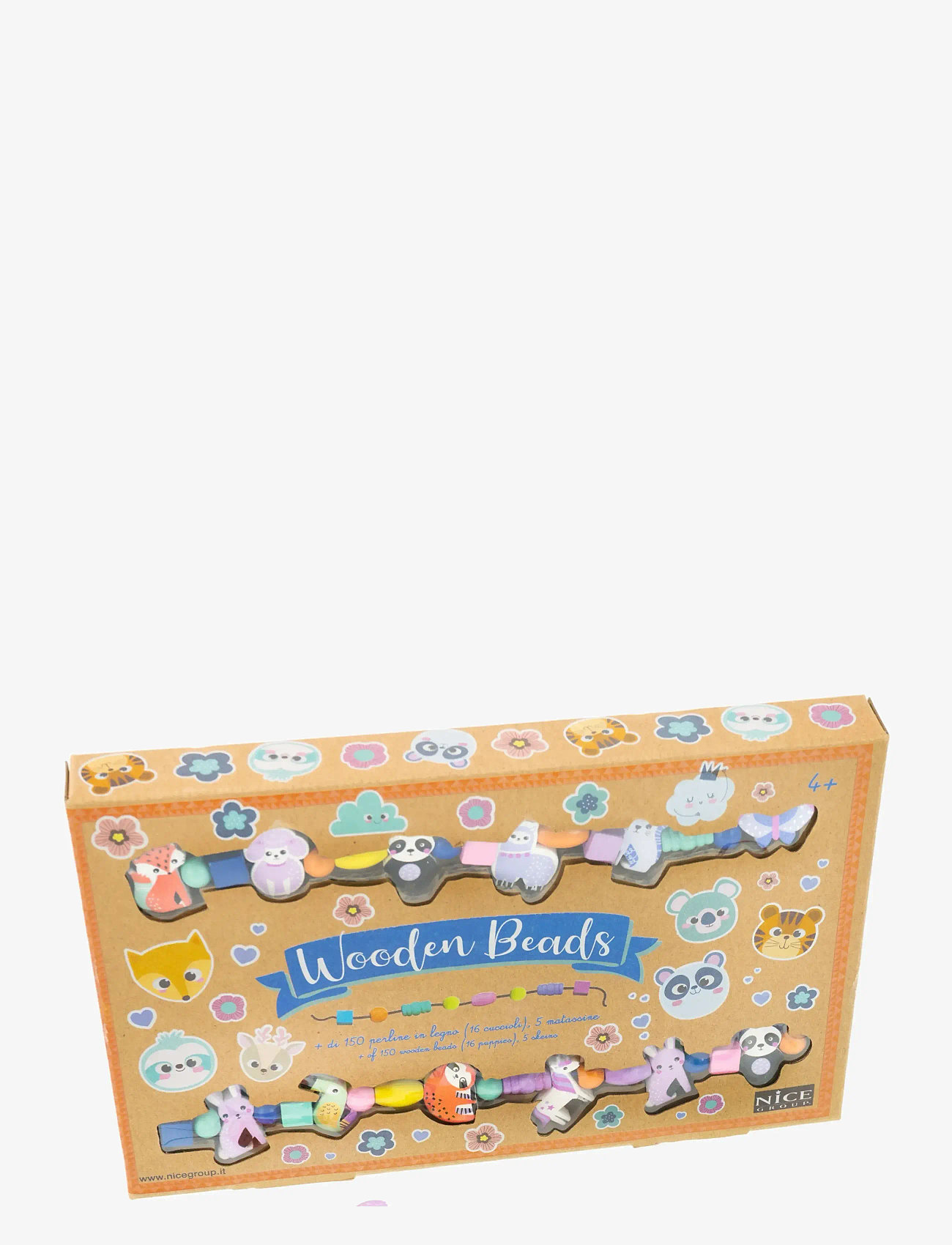 Toyrock - BEADS SET WOODEN WITH ANIMALS THEME - kreasæt - multi coloured - 1