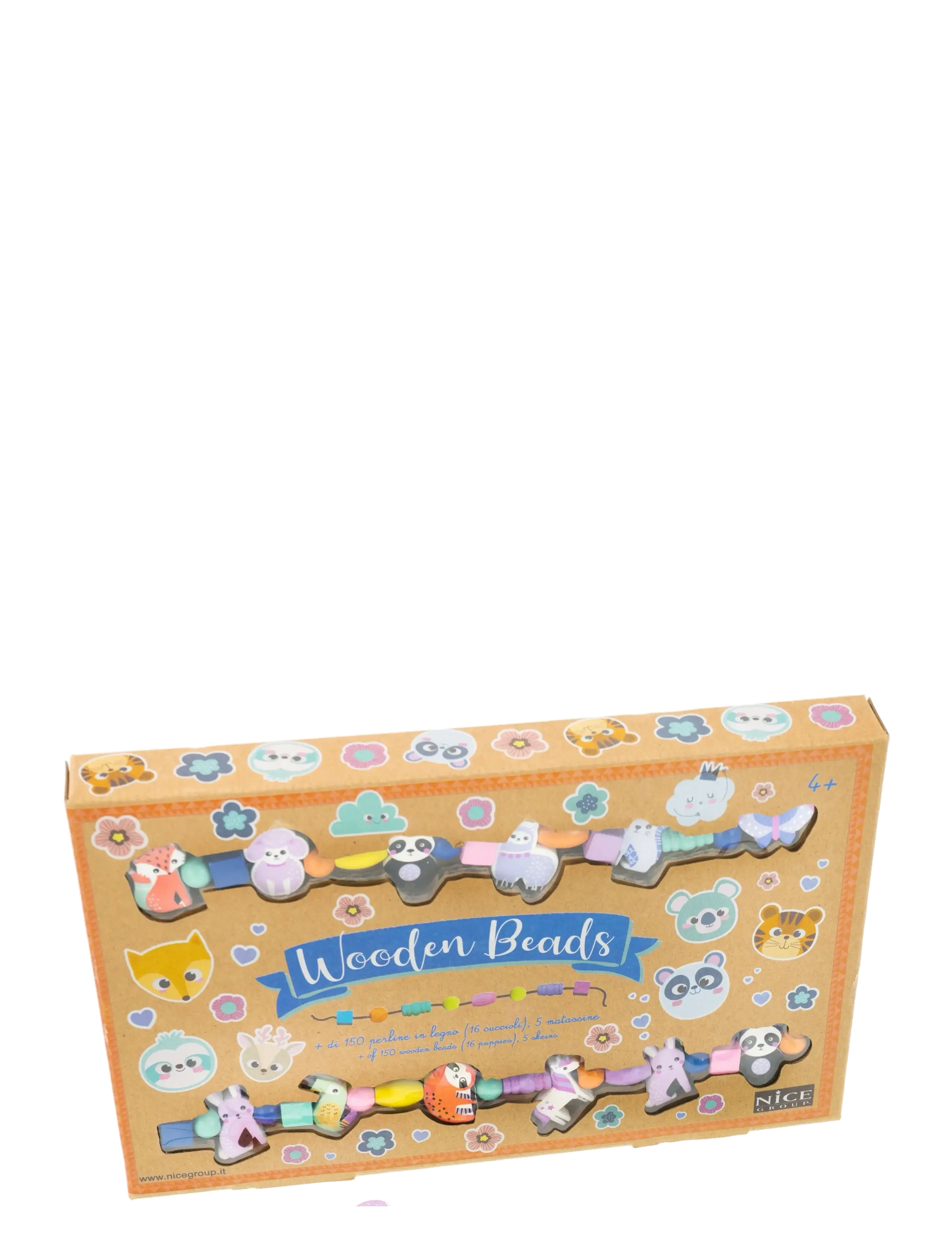 Toyrock BEADS SET WOODEN WITH ANIMALS THEME - Craft sets - MULTI COLOURED / multi