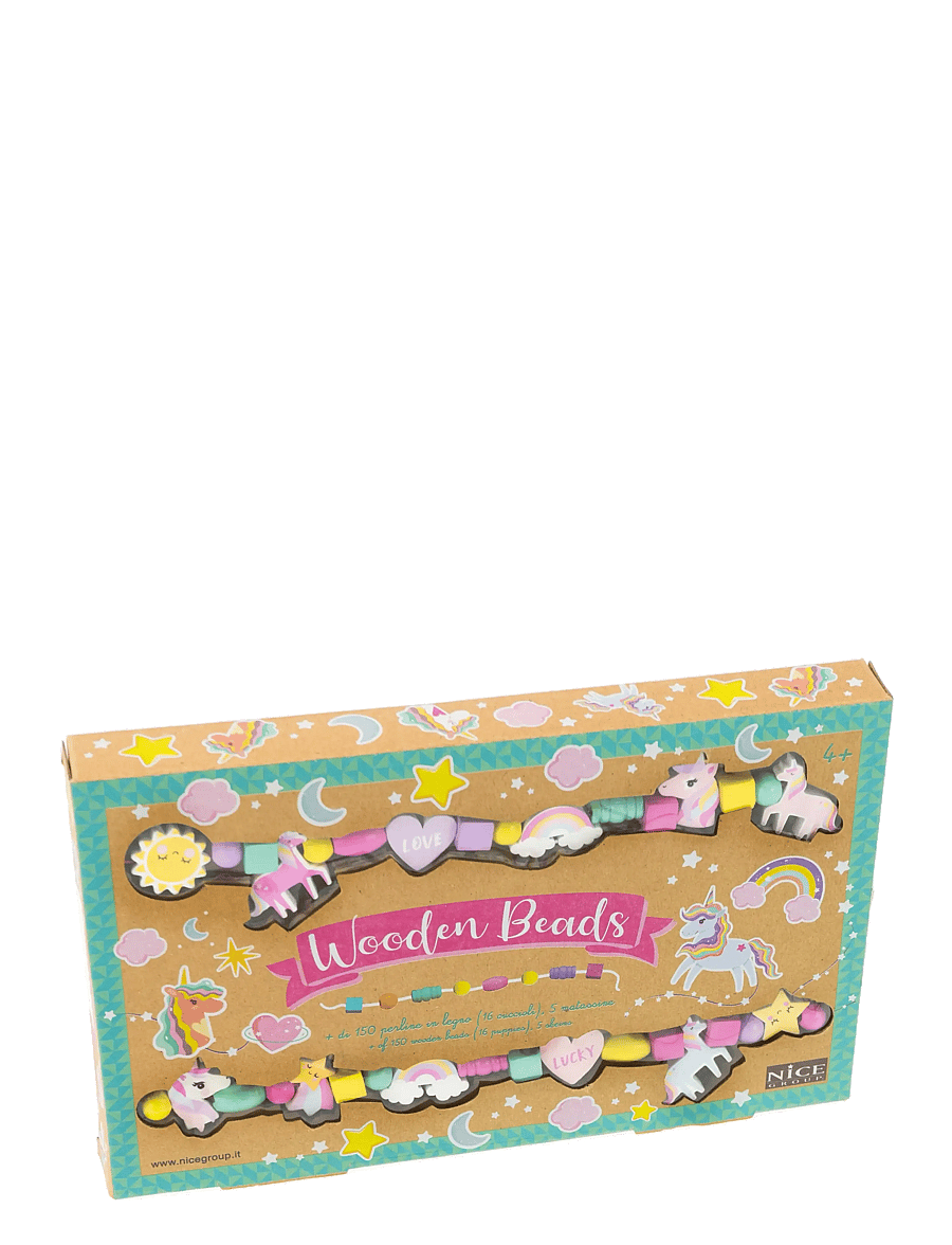 Toyrock - BEADS SET WOODEN WITH UNICORN THEME - kreasæt - multi coloured - 1