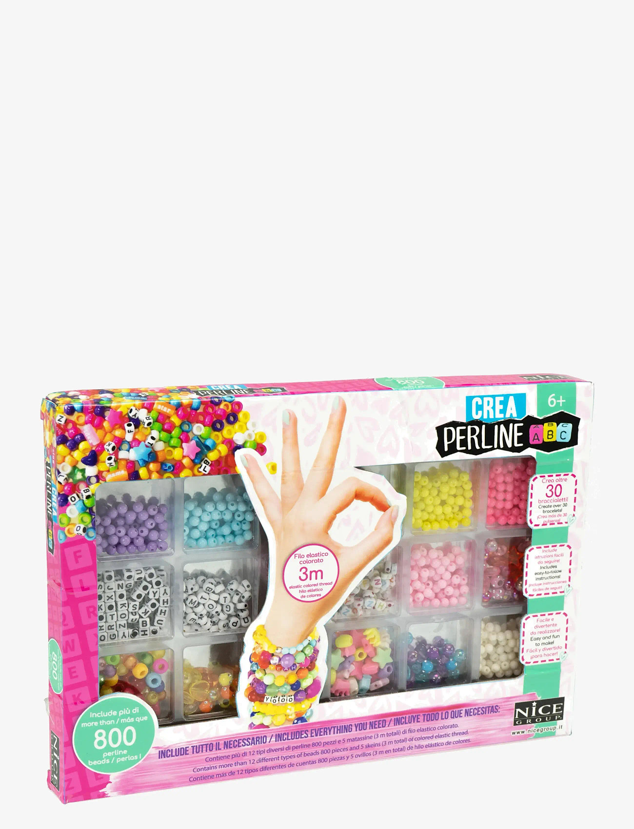 Toyrock - BEADS SET 800PCS JEWELLERY DESIGN - pearls - multi coloured - 1