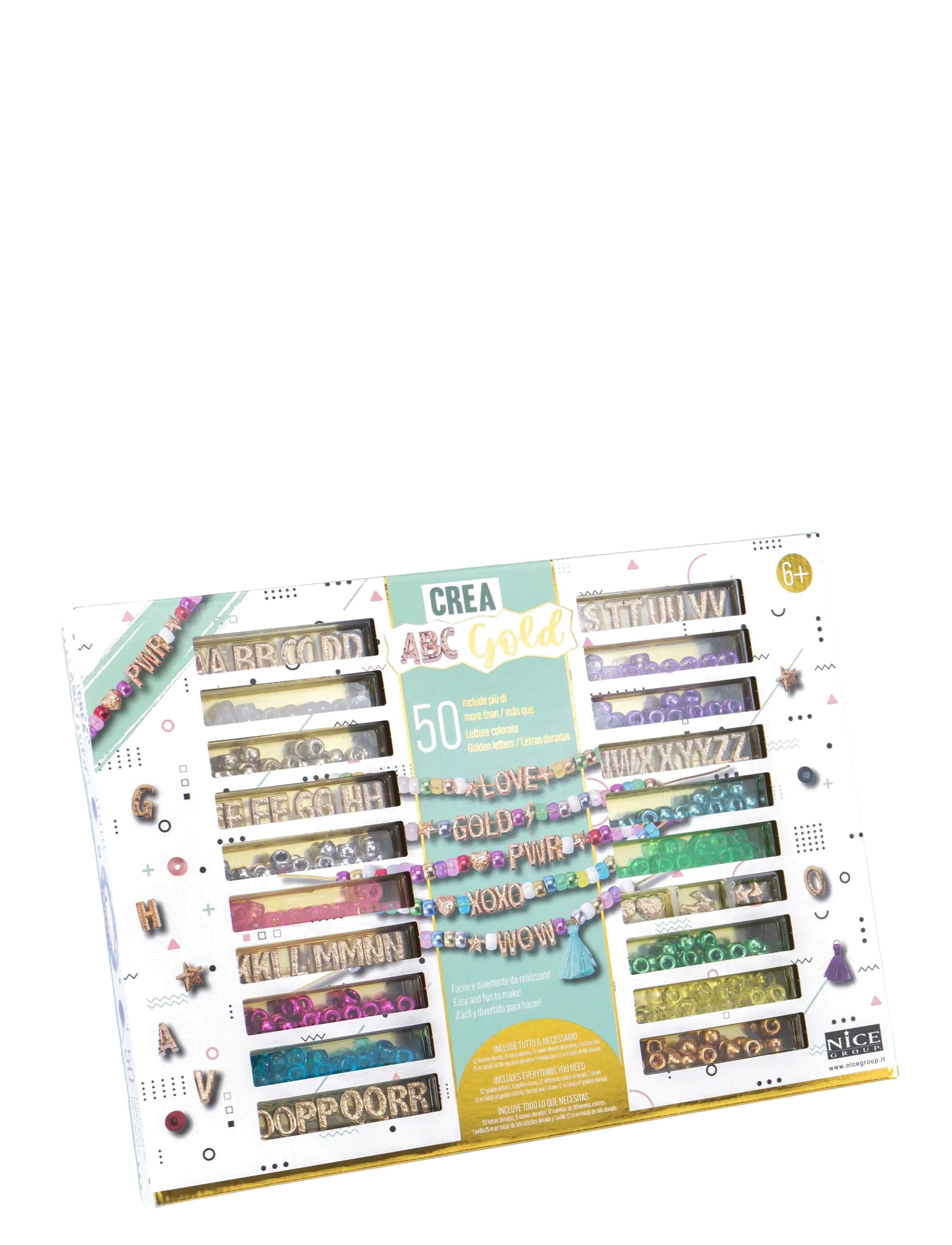 Toyrock PERLINE ABC PRECIOUS GOLD BRACELET MAKER SET - Zwischen 30 und 50€ - MULTI COLOURED / gold