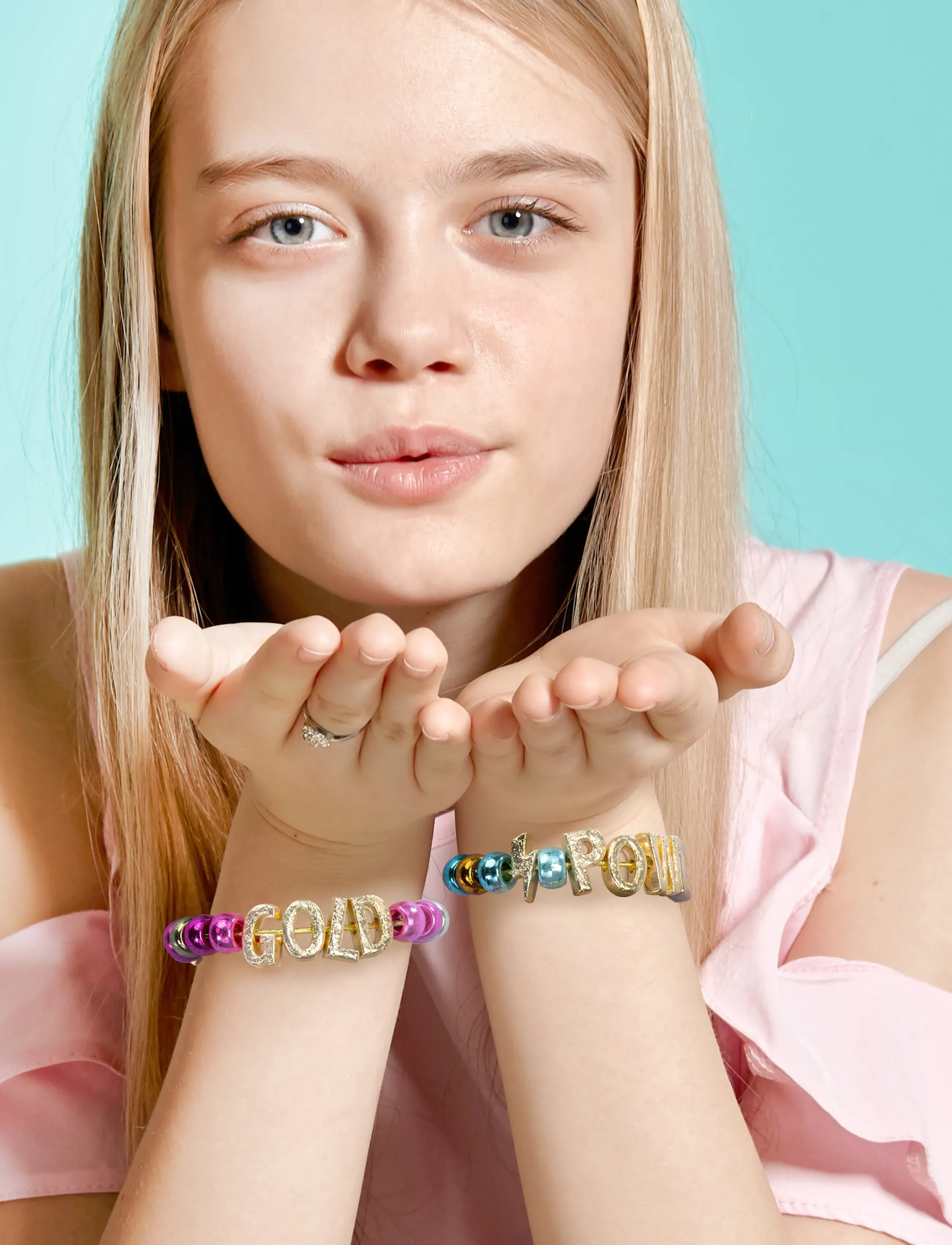 Toyrock Perline Abc Precious Gold Bracelet Maker Set, Børn, Jewellery & Tilbehør, Guld, Str: ONE SIZE