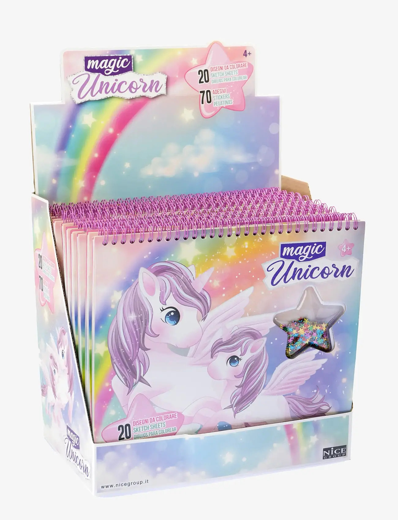 Toyrock - GIRABRILLA BOOK MAGIC UNICORN - male- & kreabøger - multi coloured - 0