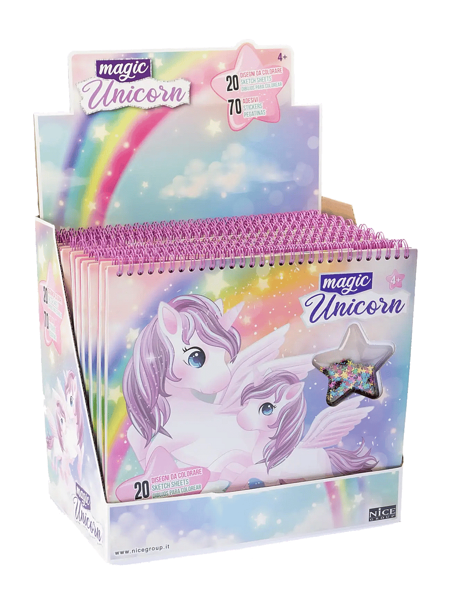 Toyrock - GIRABRILLA MAGIC UNICORN -MÅLARBOK - målar- & pysselböcker - multi coloured - 0