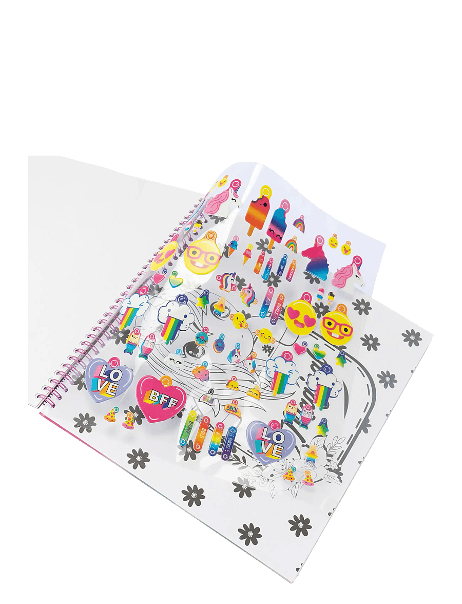 Toyrock - GIRABRILLA MAGIC UNICORN -MÅLARBOK - målar- & pysselböcker - multi coloured - 3