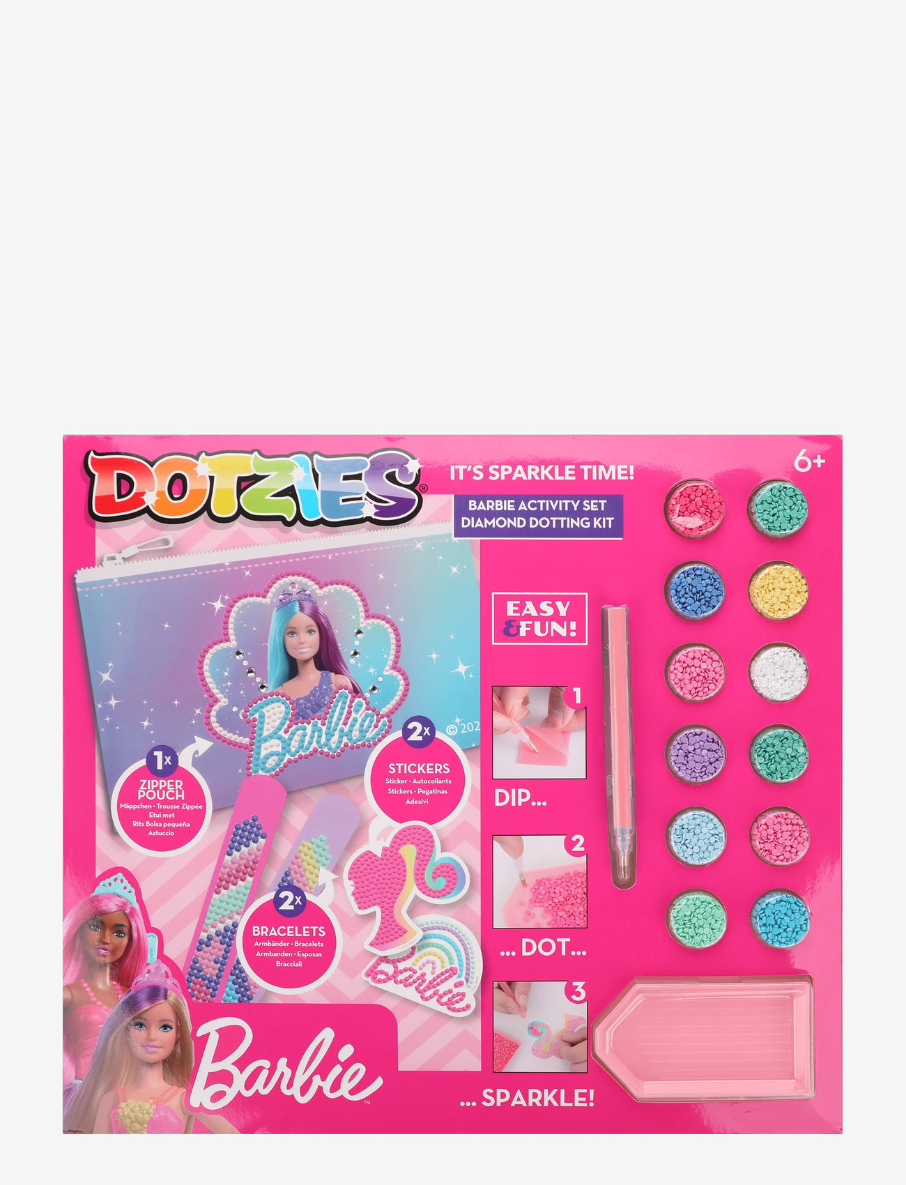 Toyrock - DOTZIES BARBIE ACTIVITY SET - kreasæt - multi coloured - 0