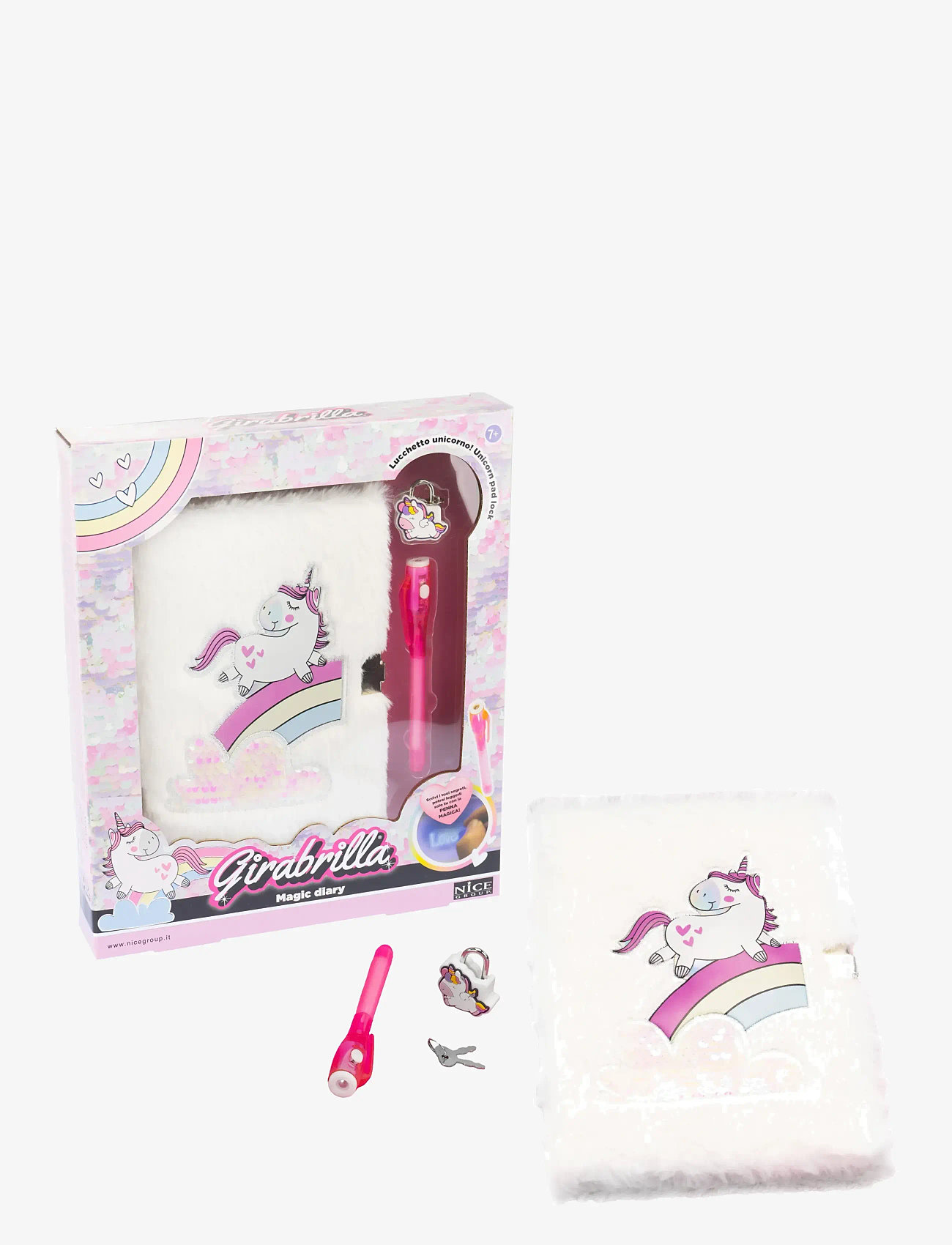 Toyrock - GIRABRILLA MAGIC DIARY -PÄIVÄKIRJA JA UV-KYNÄ - multi coloured - 0