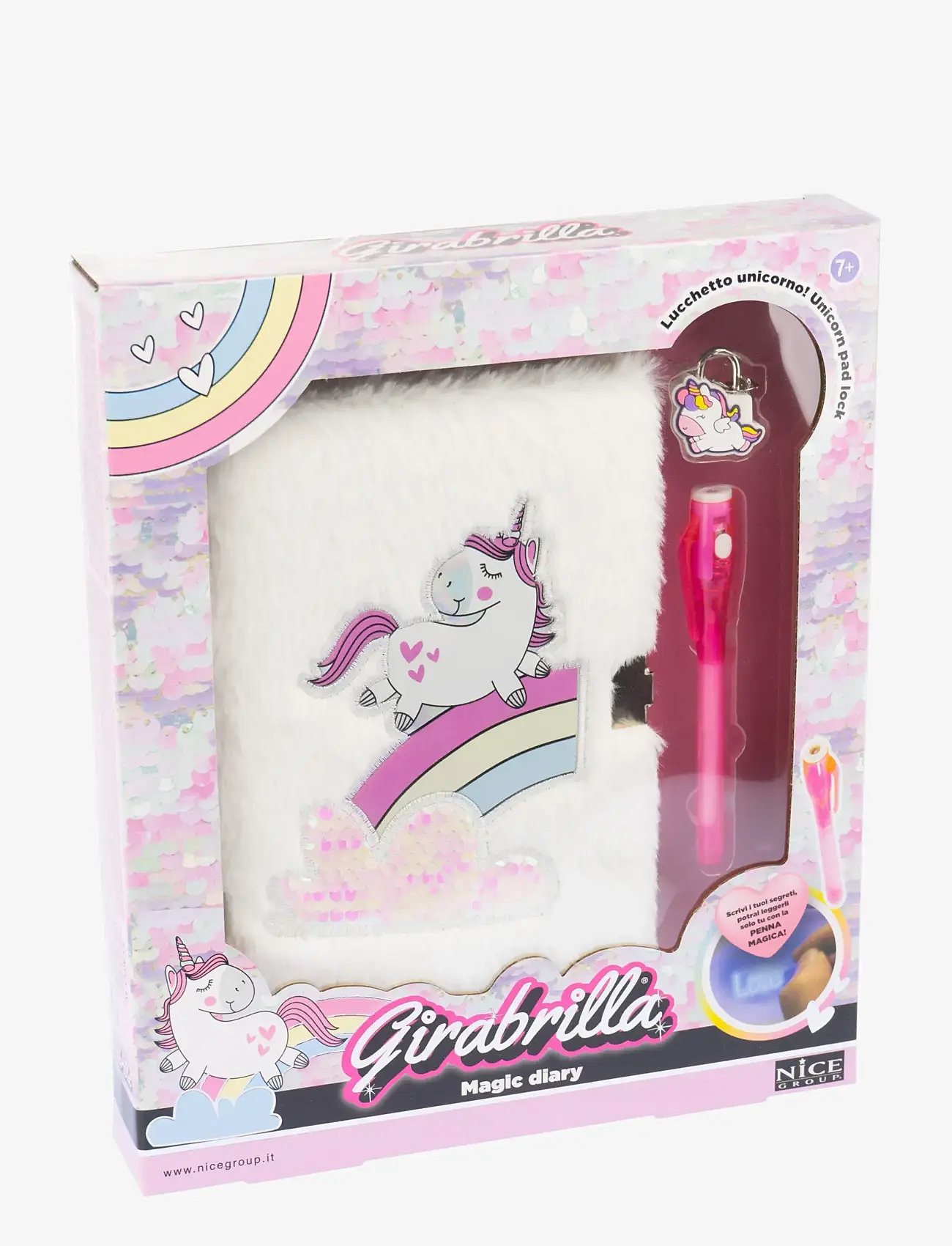 Toyrock - GIRABRILLA MAGIC DIARY -PÄIVÄKIRJA JA UV-KYNÄ - multi coloured - 1