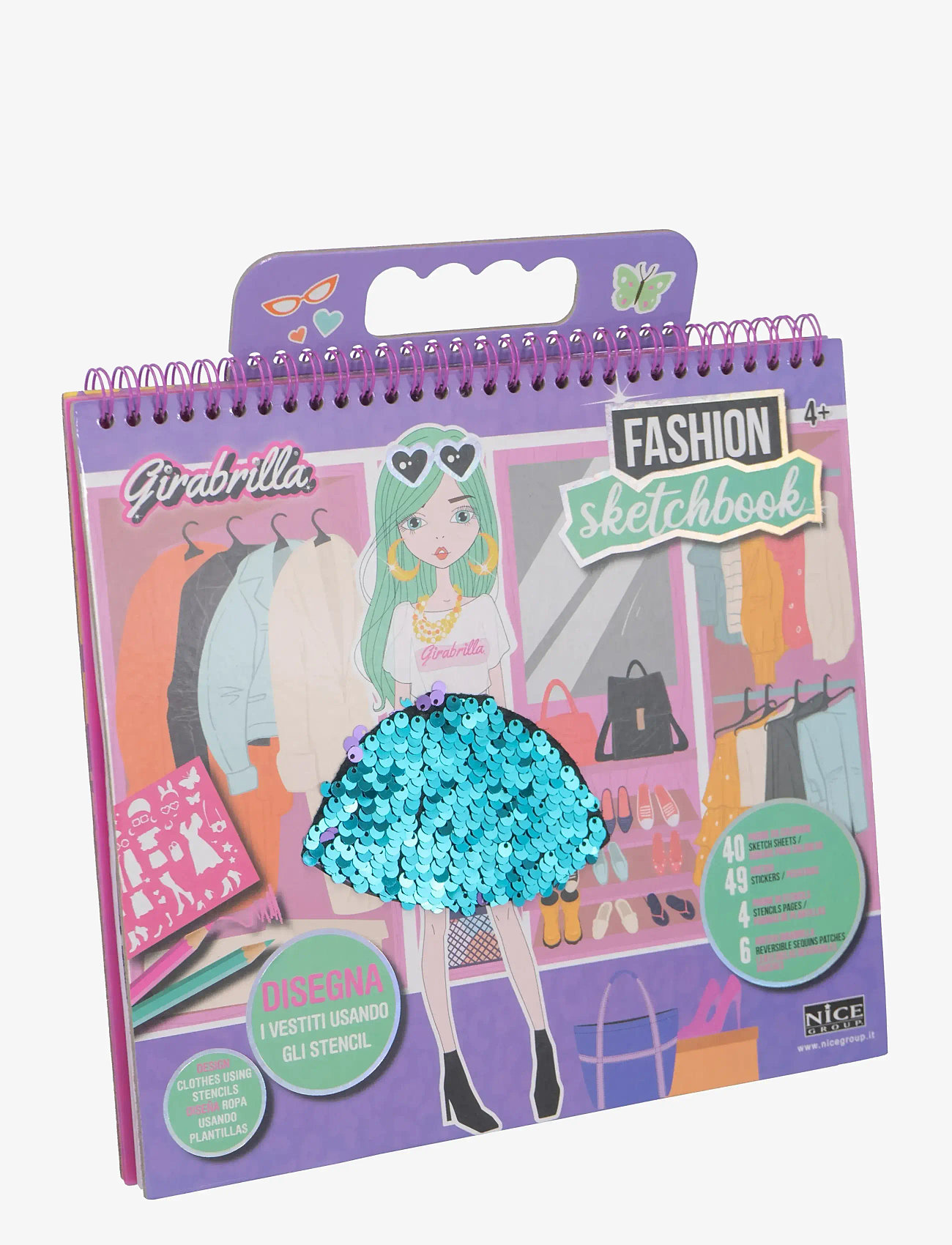 Toyrock - GIRABRILLA FASHION SKETCH BOOK - käsitöökomplekt - multi coloured - 0