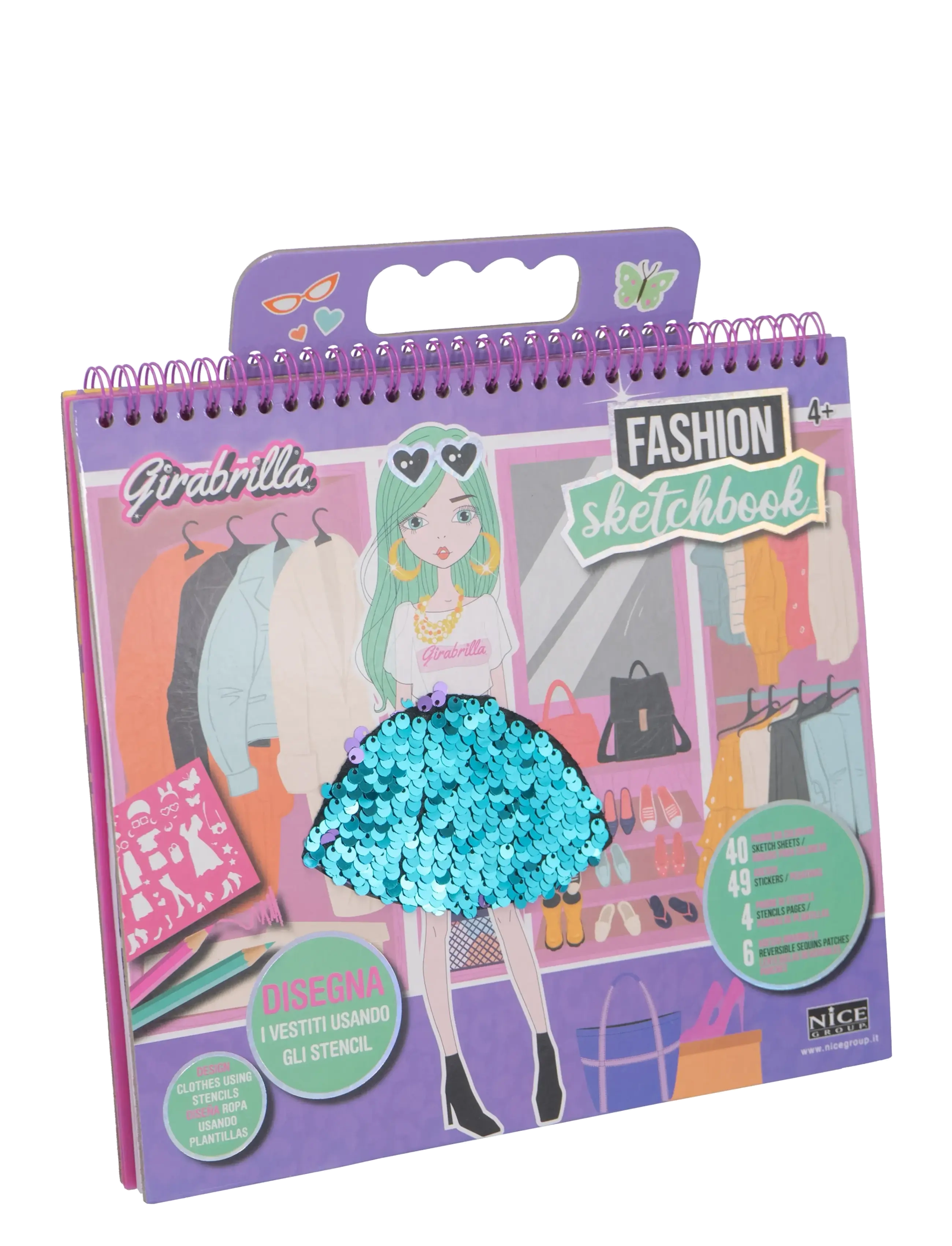 Toyrock GIRABRILLA FASHION SKETCH BOOK - Spielzeug - MULTI COLOURED / blue