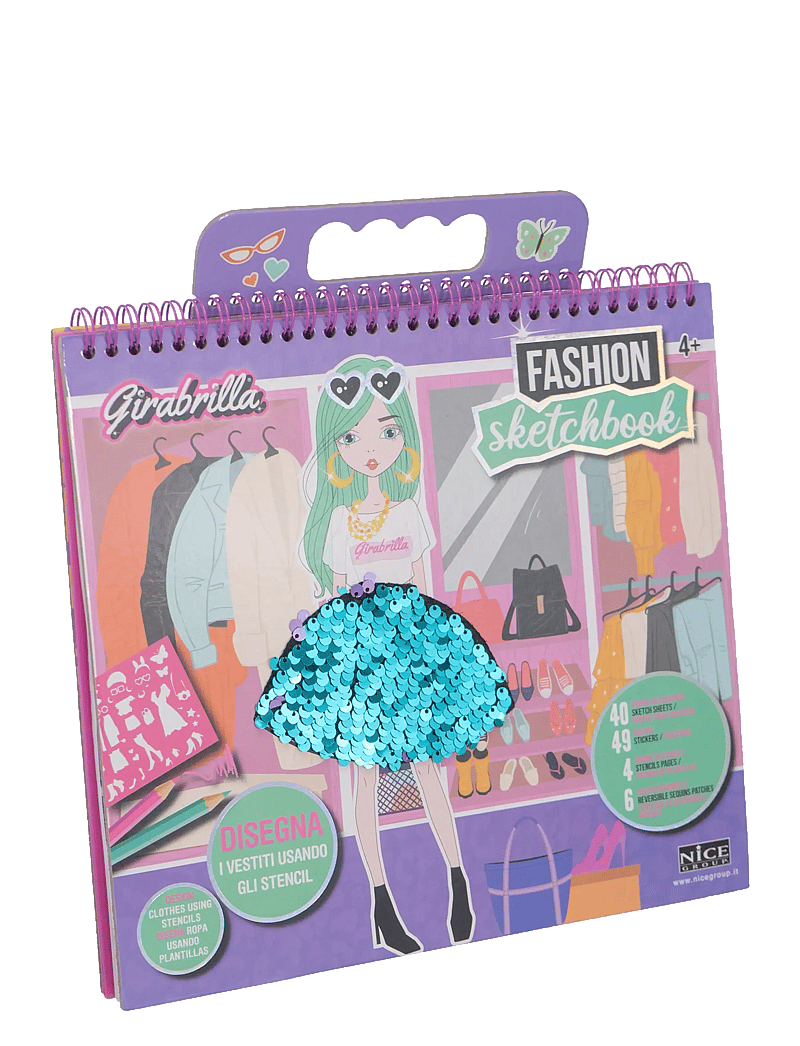 Toyrock - GIRABRILLA FASHION SKETCH BOOK - käsitöökomplekt - multi coloured - 0