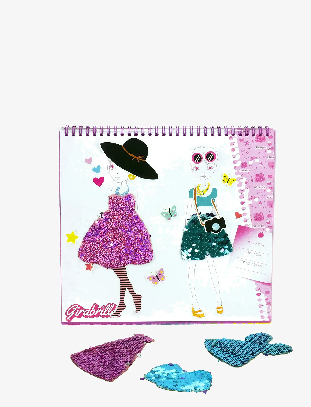 Toyrock - GIRABRILLA FASHION SKETCH BOOK - käsitöökomplekt - multi coloured - 3
