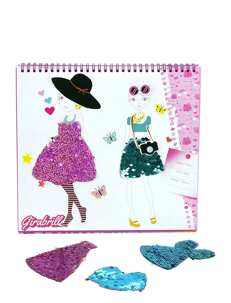 Toyrock - GIRABRILLA FASHION SKETCH BOOK - käsitöökomplekt - multi coloured - 3