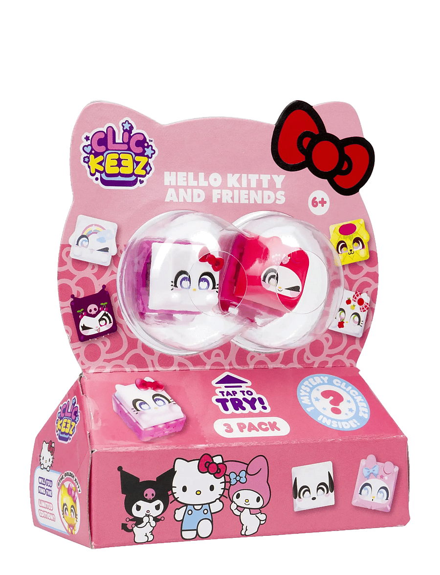 Hello Kitty - CLICKEEZ HELLO KITTY & FRIENDS - 3-PACK CDU - fidget toys - multi coloured - 0