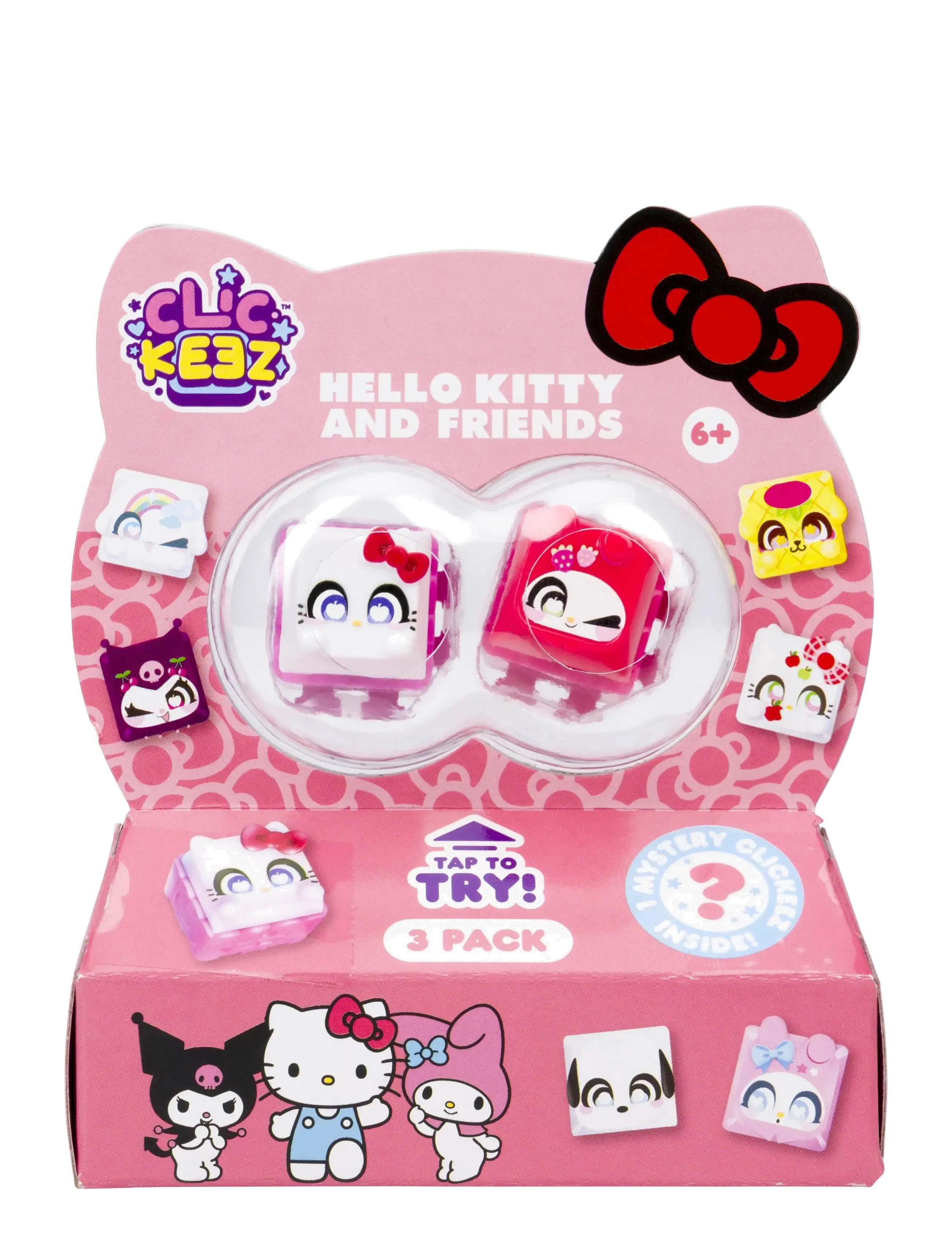 Hello Kitty - CLICKEEZ HELLO KITTY & FRIENDS - 3-PACK CDU - fidget toys - multi coloured - 4