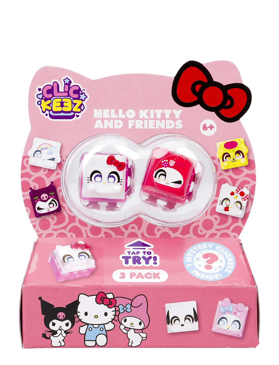 Hello Kitty - CLICKEEZ HELLO KITTY & FRIENDS - 3-PACK CDU - fidget toys - multi coloured - 4