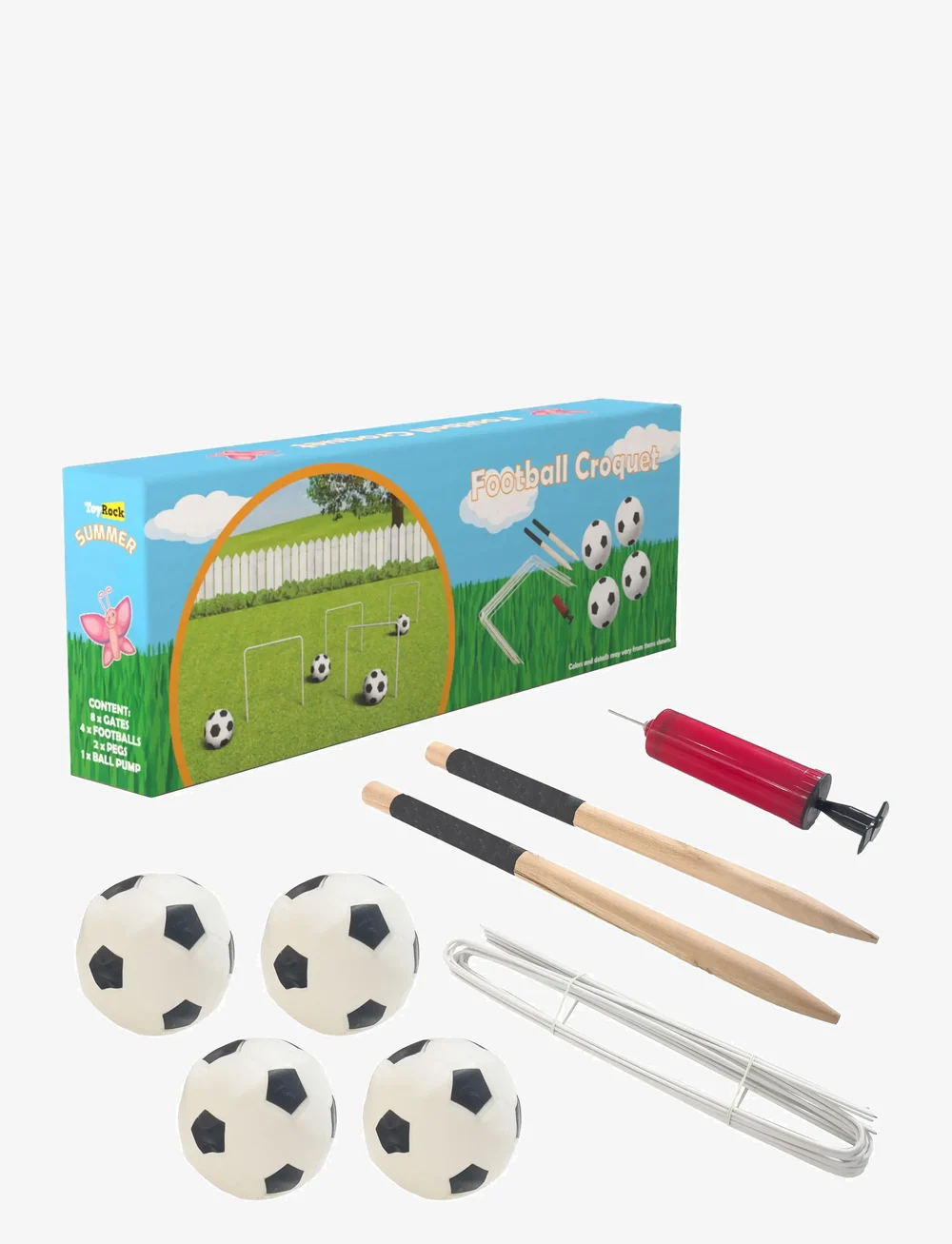Toyrock - TOYROCK SUMMER FOOTBALL CROQUET SET - outdoor spiele & sport - multi coloured - 0