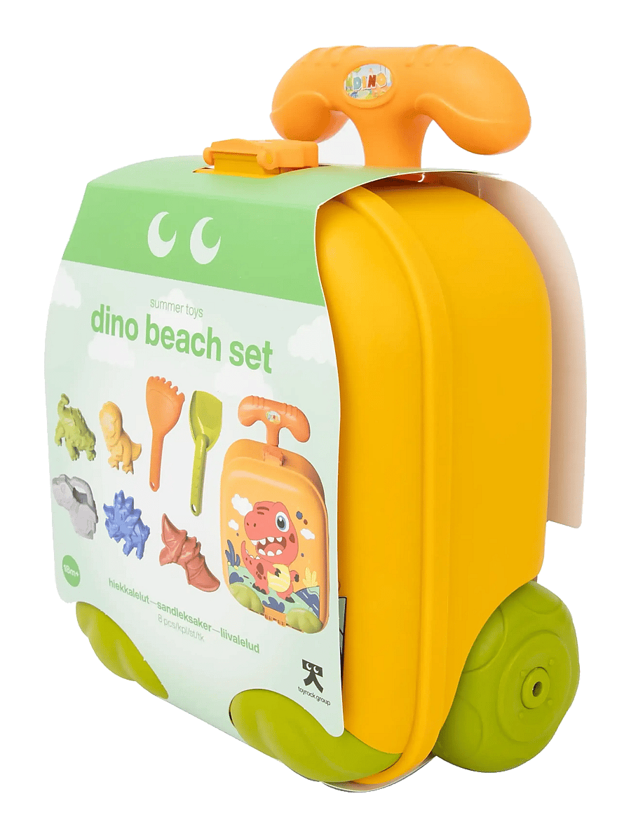 Toyrock - TOYROCK SUMMER BEACH SET LUGGAGE DINO 8 PCS - sandlegetøj - multicolor - 3