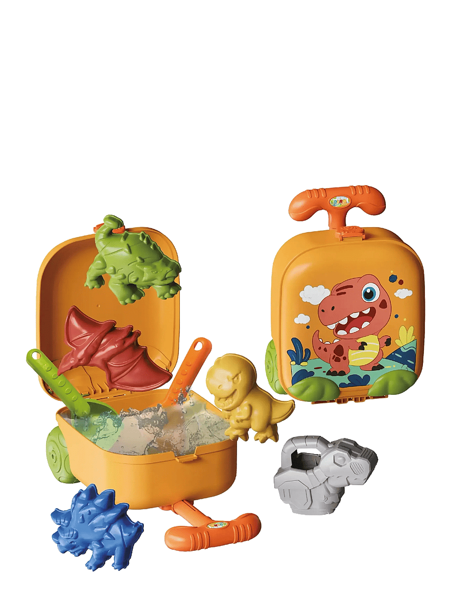 Toyrock - TOYROCK SUMMER BEACH SET LUGGAGE DINO 8 PCS - sandlegetøj - multicolor - 5