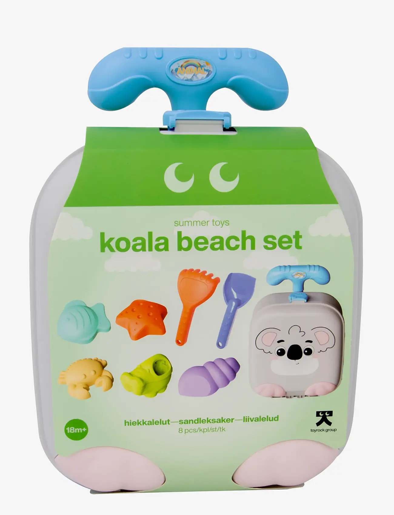 Toyrock - TOYROCK SUMMER BEACH SET LUGGAGE KOALA 8 PCS - sandlegetøj - multicolor - 2