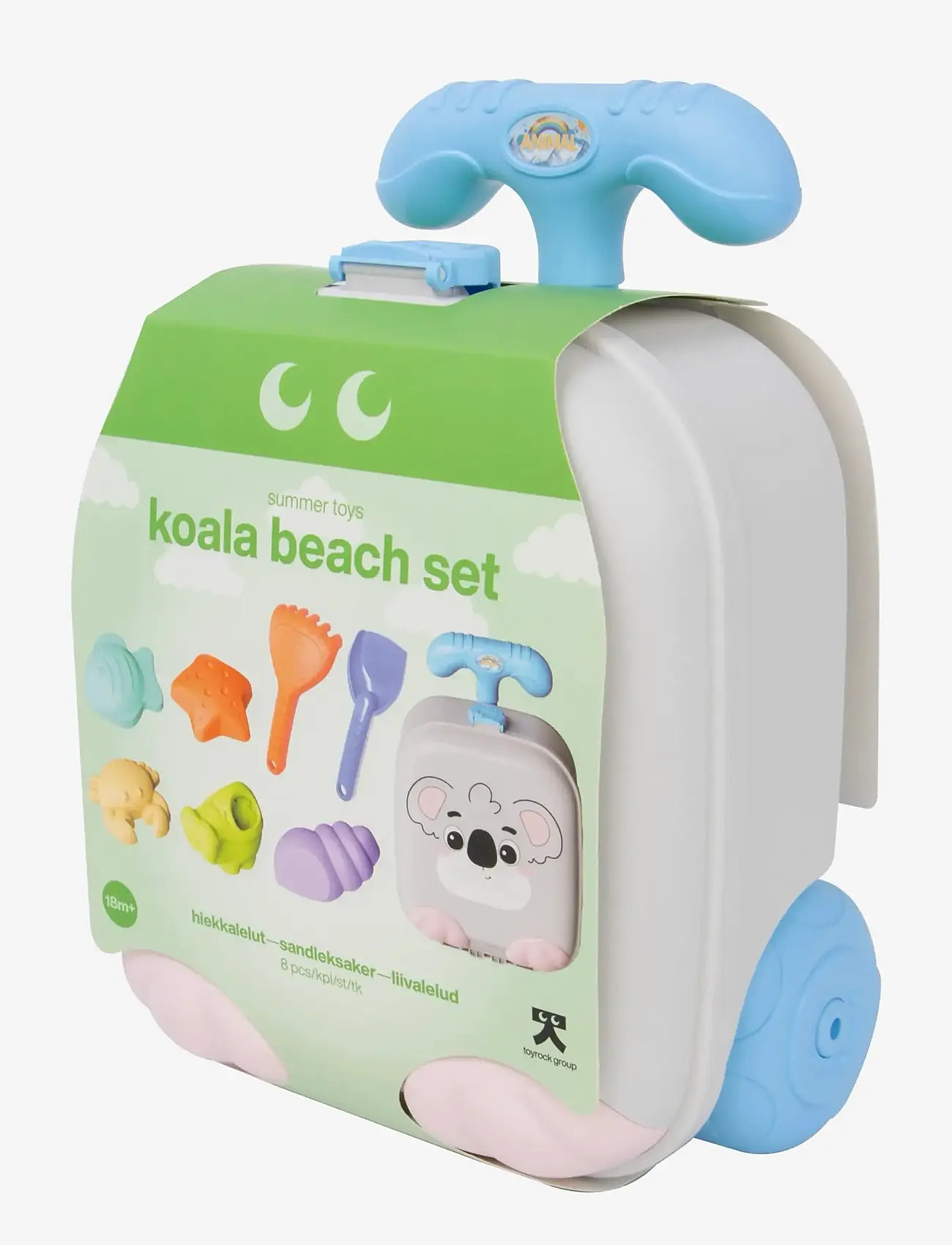Toyrock - TOYROCK SUMMER BEACH SET LUGGAGE KOALA 8 PCS - sandlegetøj - multicolor - 4