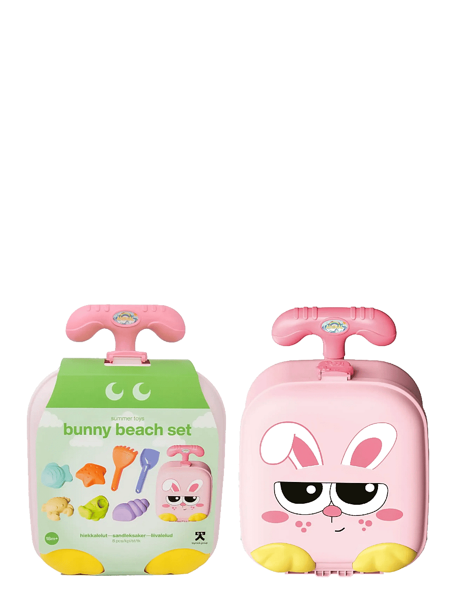 Toyrock - TOYROCK SUMMER BEACH SET LUGGAGE BUNNY8 PCS - sandlegetøj - multicolor - 0