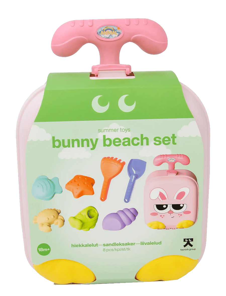 Toyrock - TOYROCK SUMMER BEACH SET LUGGAGE BUNNY8 PCS - sandlegetøj - multicolor - 1