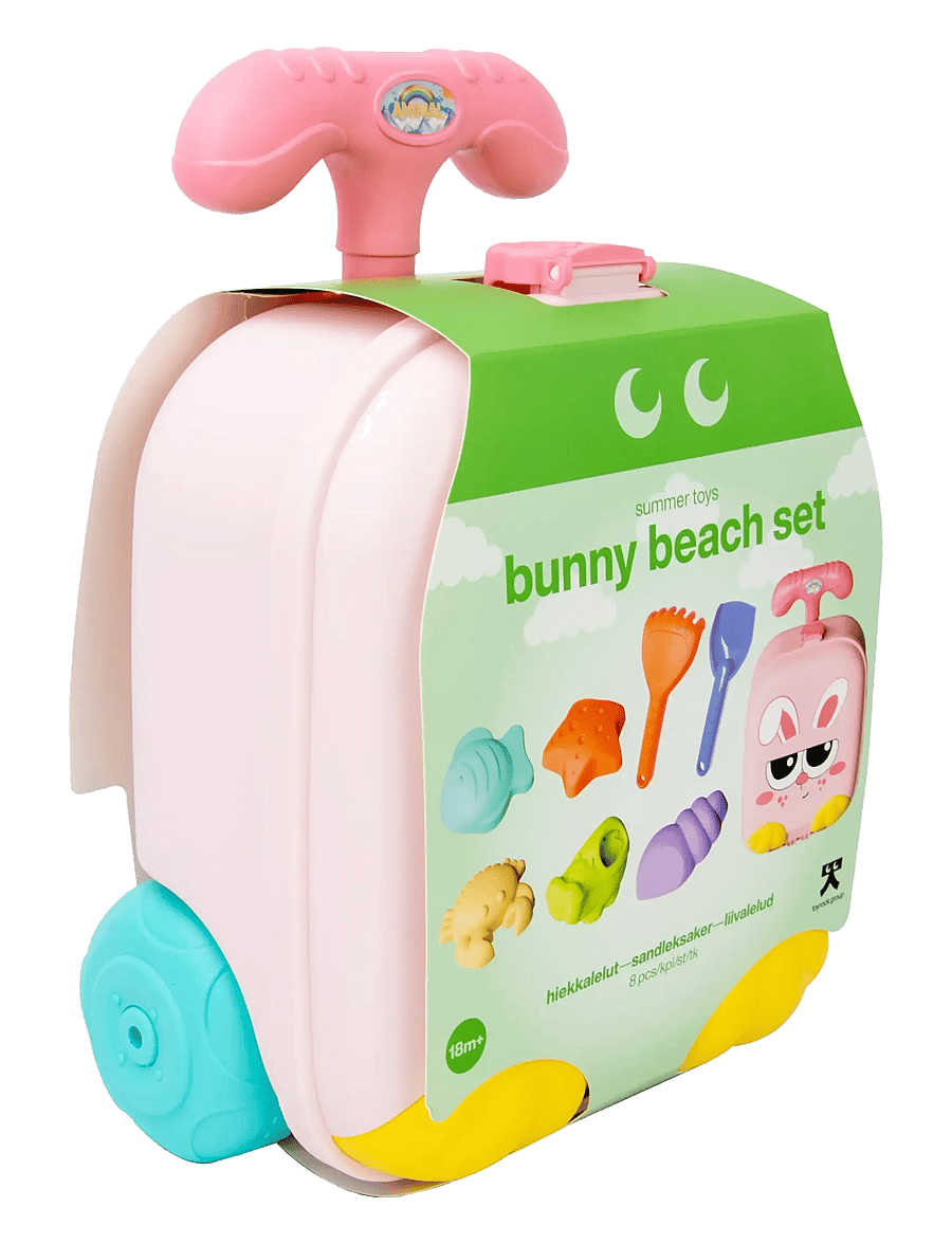 Toyrock - TOYROCK SUMMER BEACH SET LUGGAGE BUNNY8 PCS - sandlegetøj - multicolor - 2