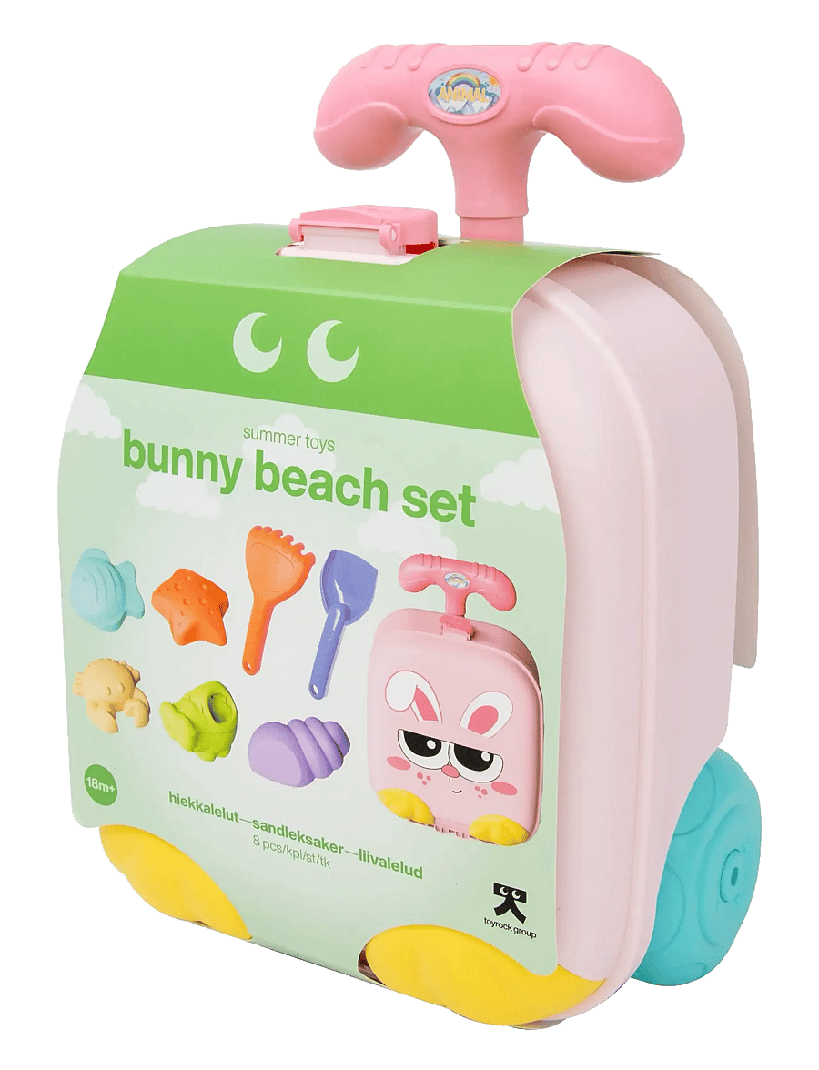 Toyrock - TOYROCK SUMMER BEACH SET LUGGAGE BUNNY8 PCS - sandlegetøj - multicolor - 3