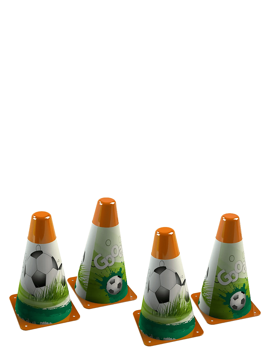 Toyrock - FOOTBALL SET WITH CONES AND MARKERS - udendørsspil - multicolor - 2