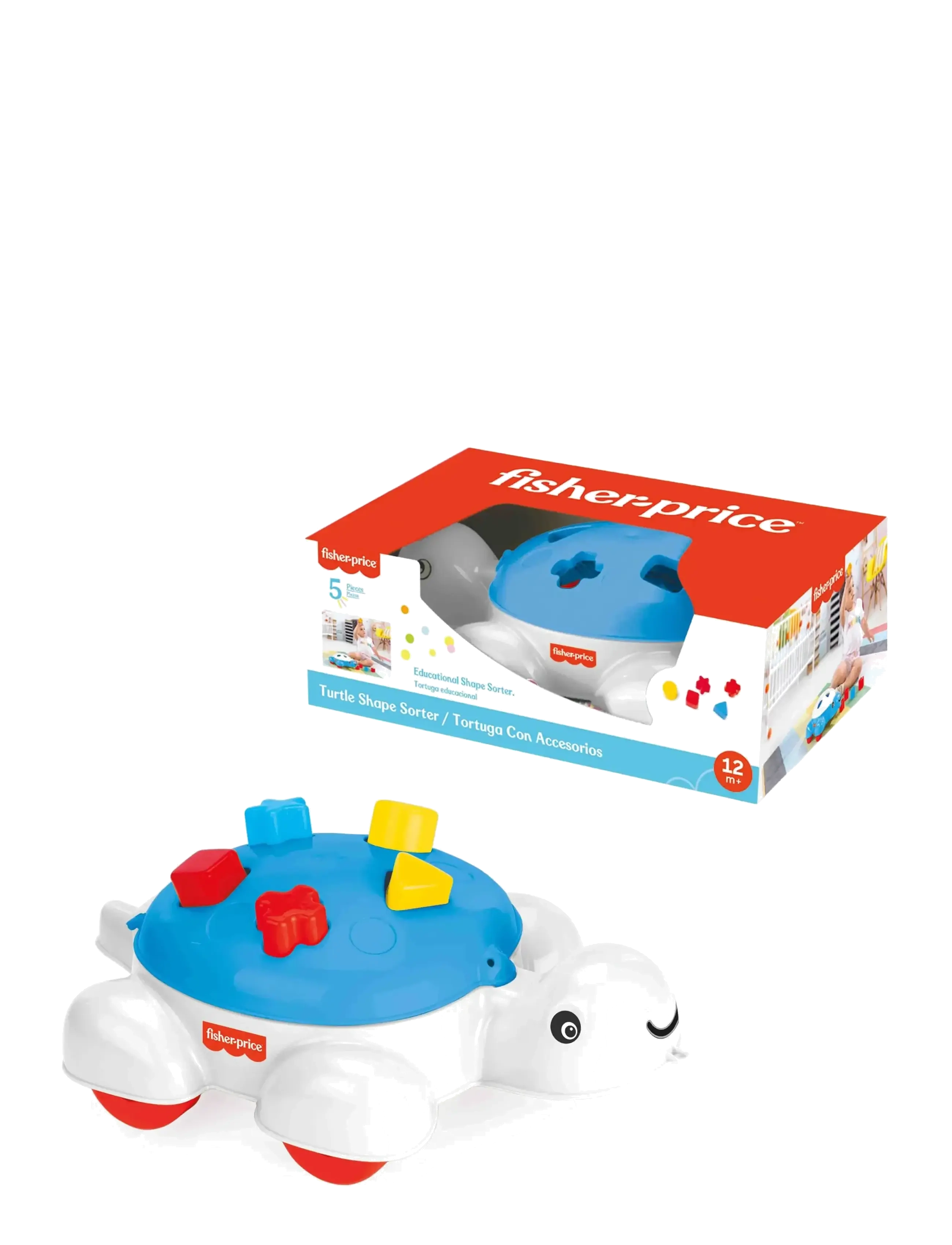Fisher-Price Fisher-Price Turtle Shape Sorter, One Size, Blue, Baby Legetøj > Activity Gyms, Børn