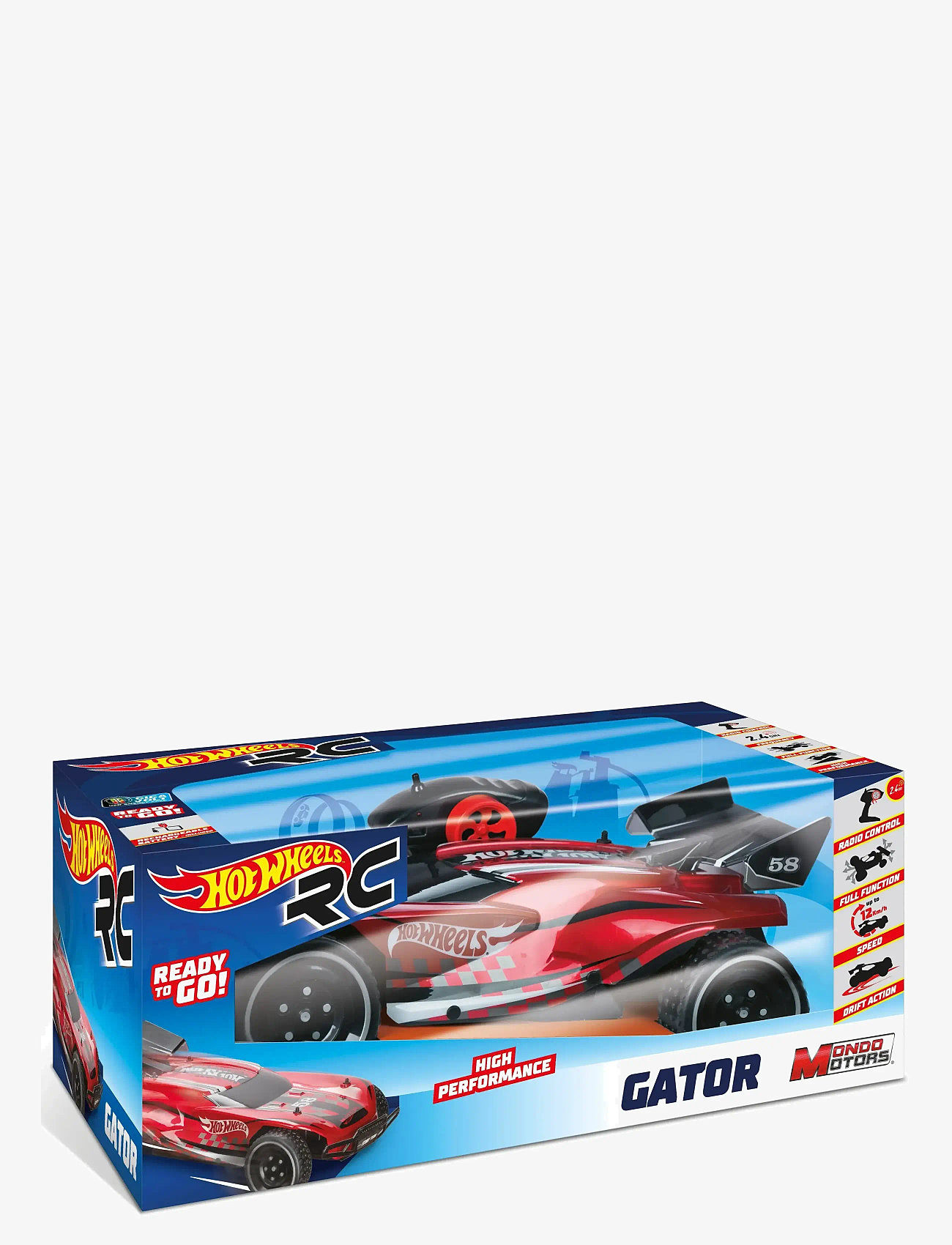 Toyrock - HOT WHEELS GATOR RC 1:10 - fjernstyret legetøj - multi coloured - 3