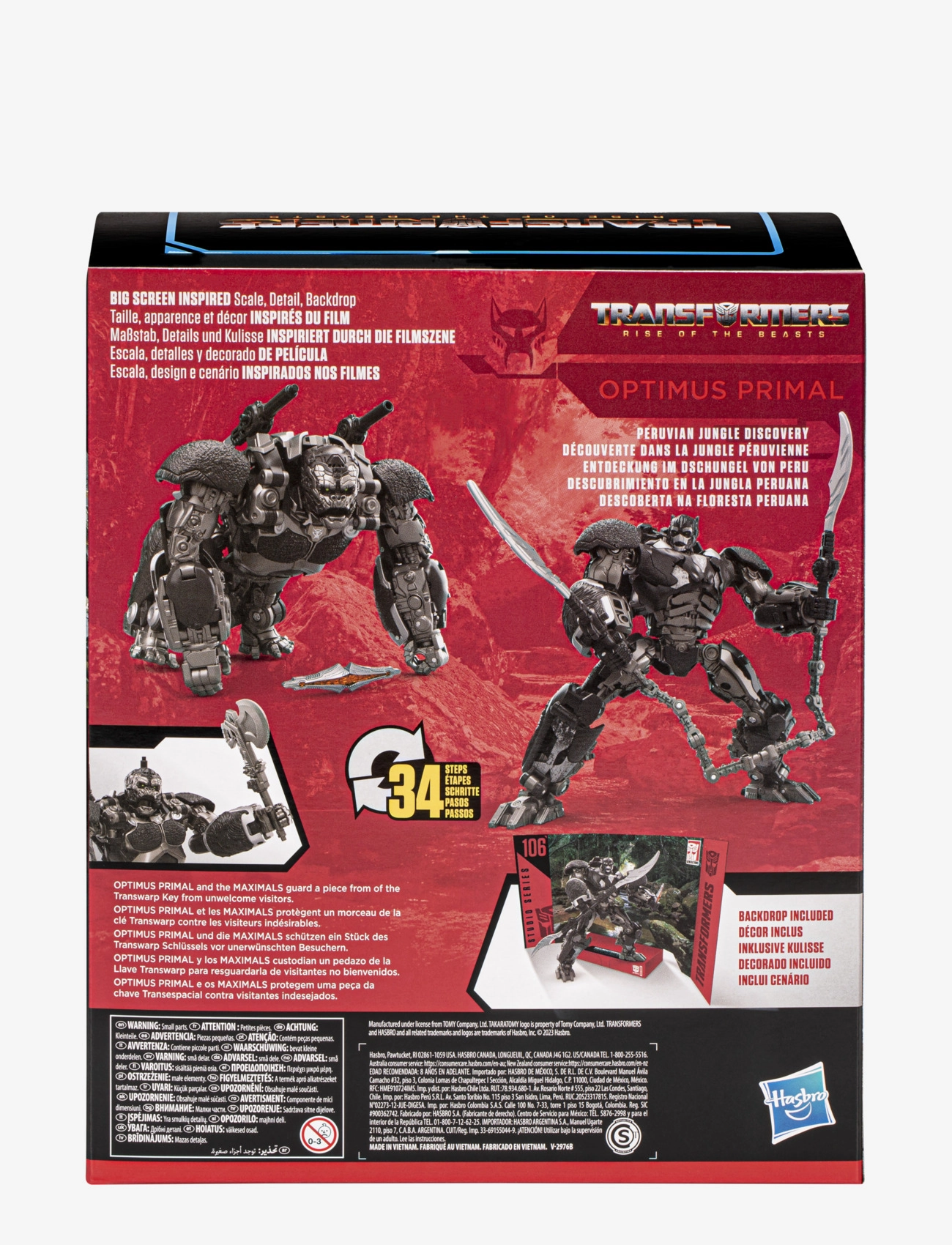 Transformers - Transformers Studio Series Rise of the Beasts Leader 106 Optimus Primal - multicolor - 4