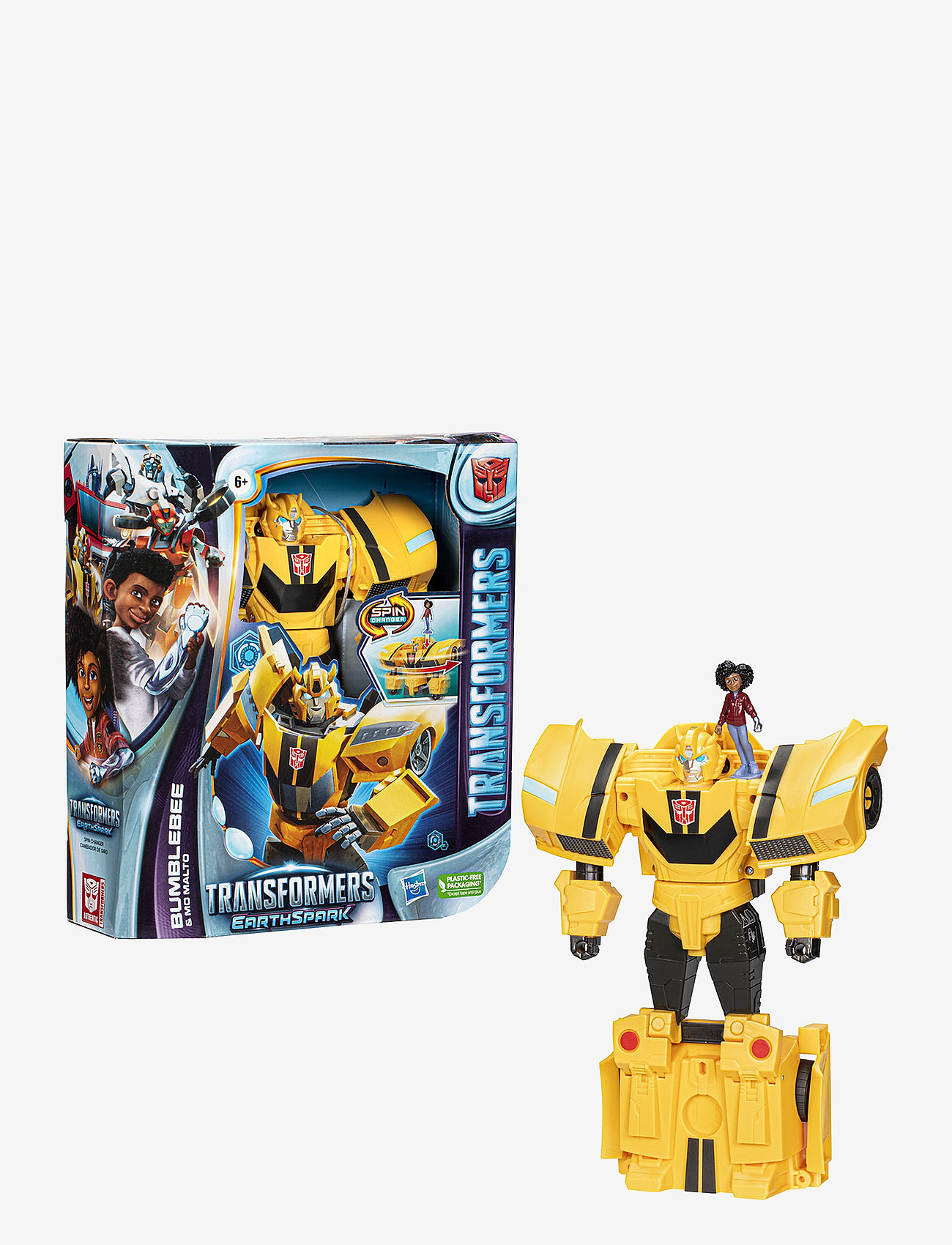Transformers - Transformers Toys EarthSpark Spin Changer Bumblebee & Mo Malto - veiksmo figūrėlės - multi coloured - 0