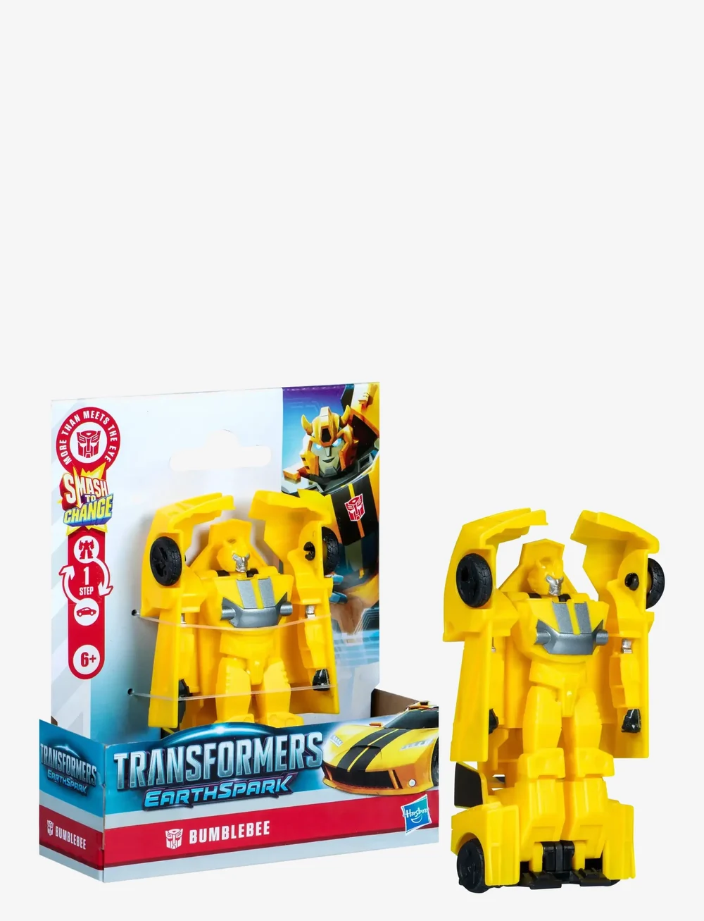Transformers - Transformers Jordens gnista, 1-Step Smash Changers Bumblebee - action-figuren - multicolor - 3