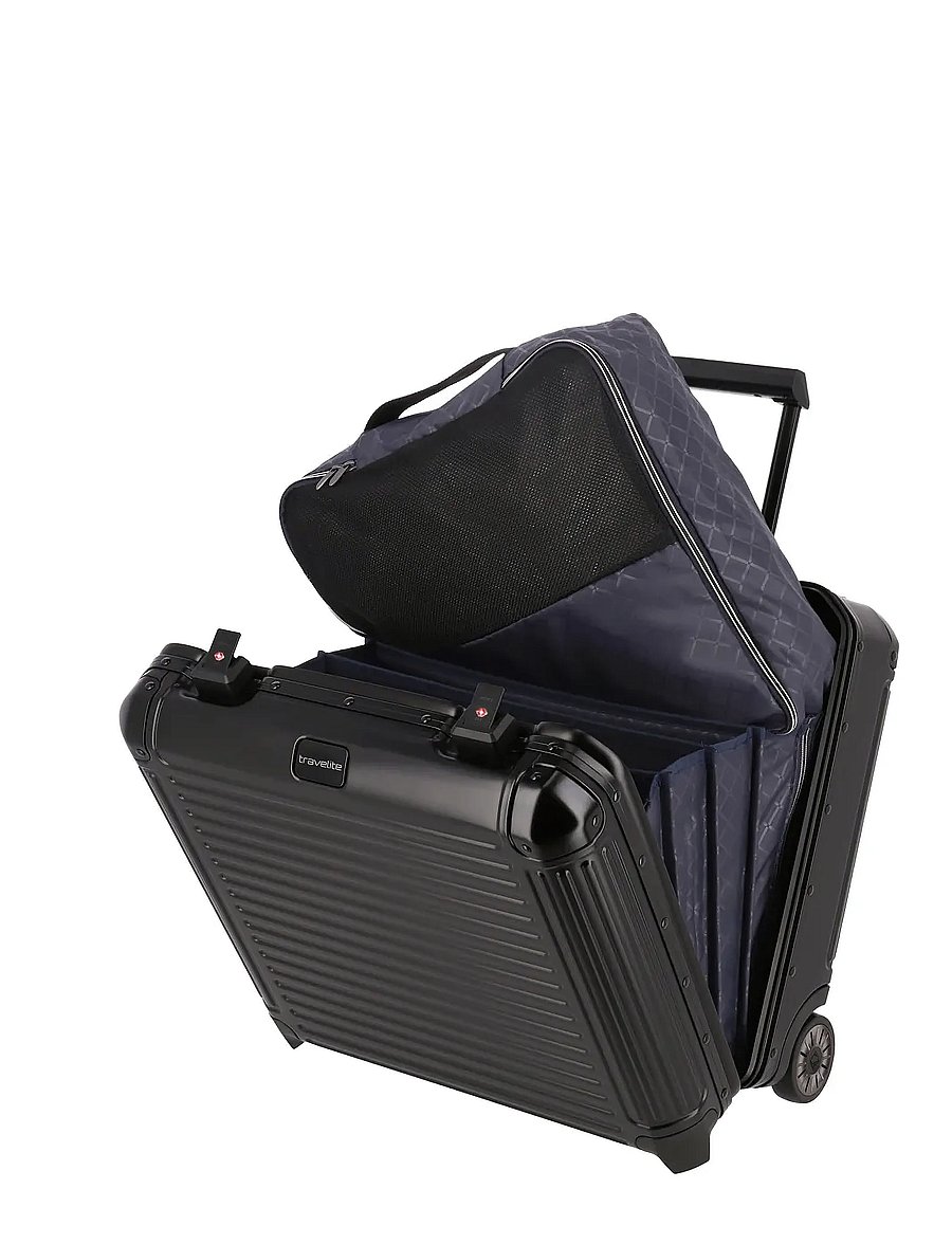 Travelite - NEXT, Business Trolley - pilot & business suitcases - black - 0