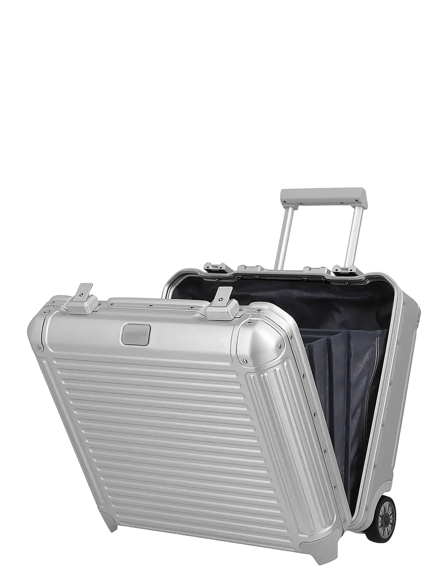 Travelite - NEXT, Business Trolley - pilot & business suitcases - silver - 5
