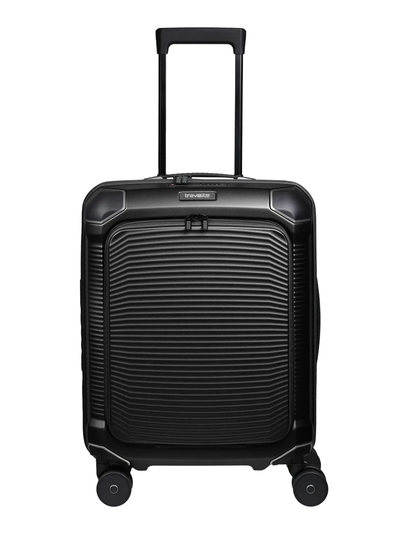 Travelite Millennium Trolley F. Pocket, Mænd, Frontlomme Trolley, Sort, Str: 55