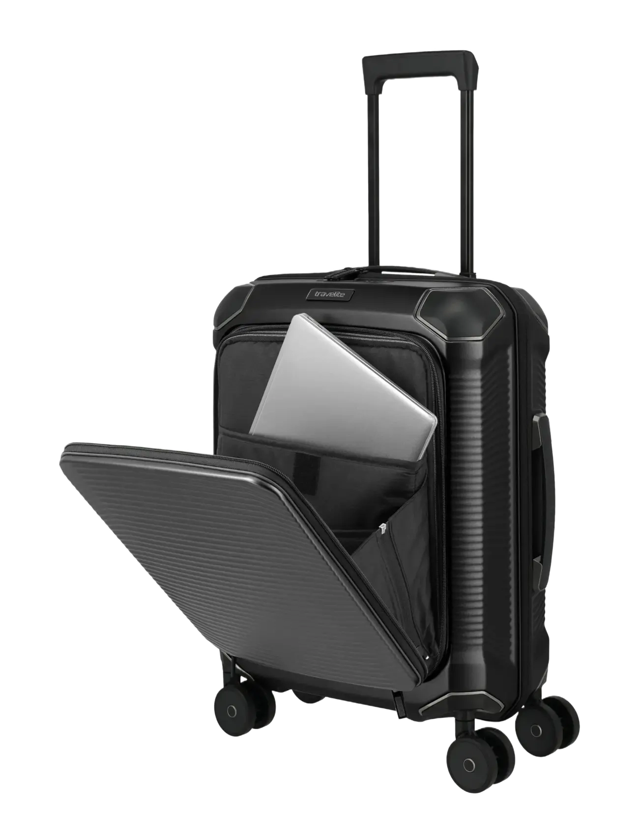 Travelite - Travelite MILLENNIUM Trolley F. Pocket - valises taille cabine - black - 4