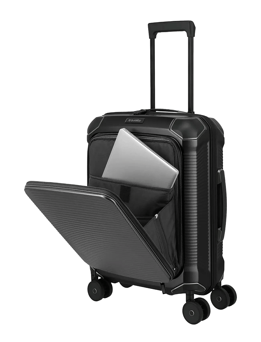 Travelite - Travelite MILLENNIUM Trolley F. Pocket - valises taille cabine - black - 4