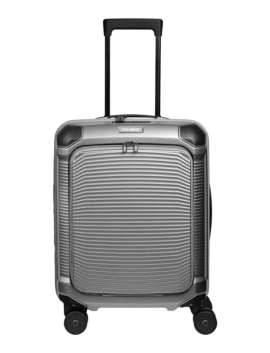 Travelite - Travelite MILLENNIUM Trolley F. Pocket - håndbaggage - silver - 0